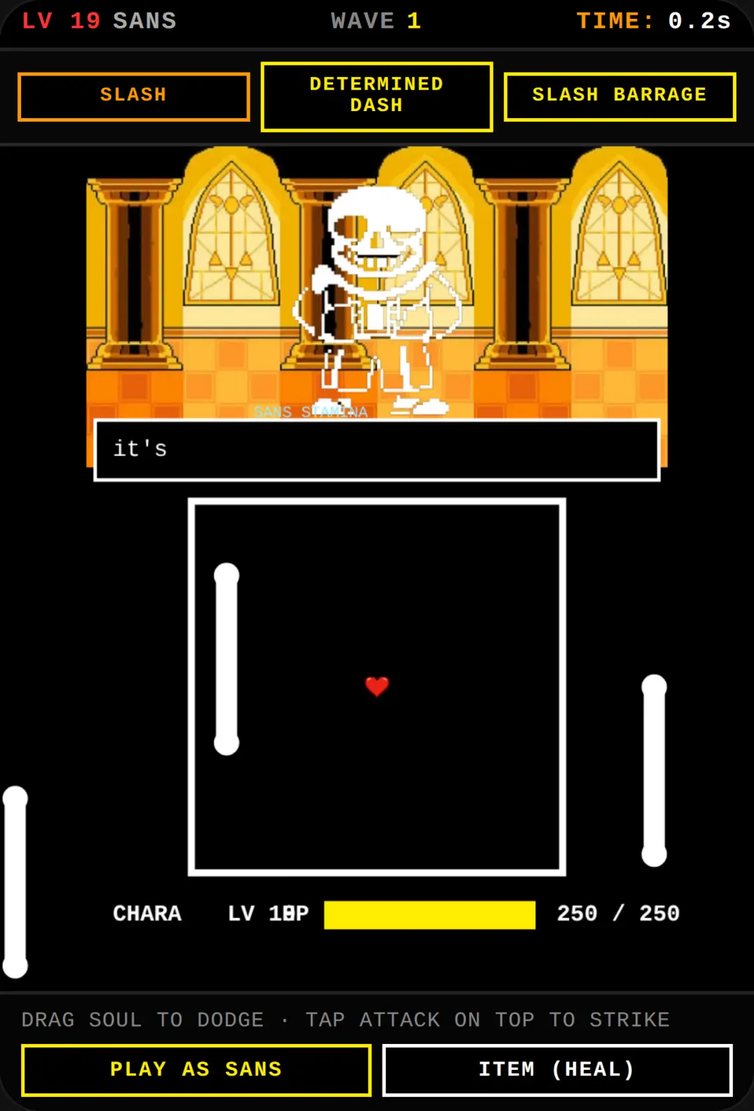Undertale sans battle cover