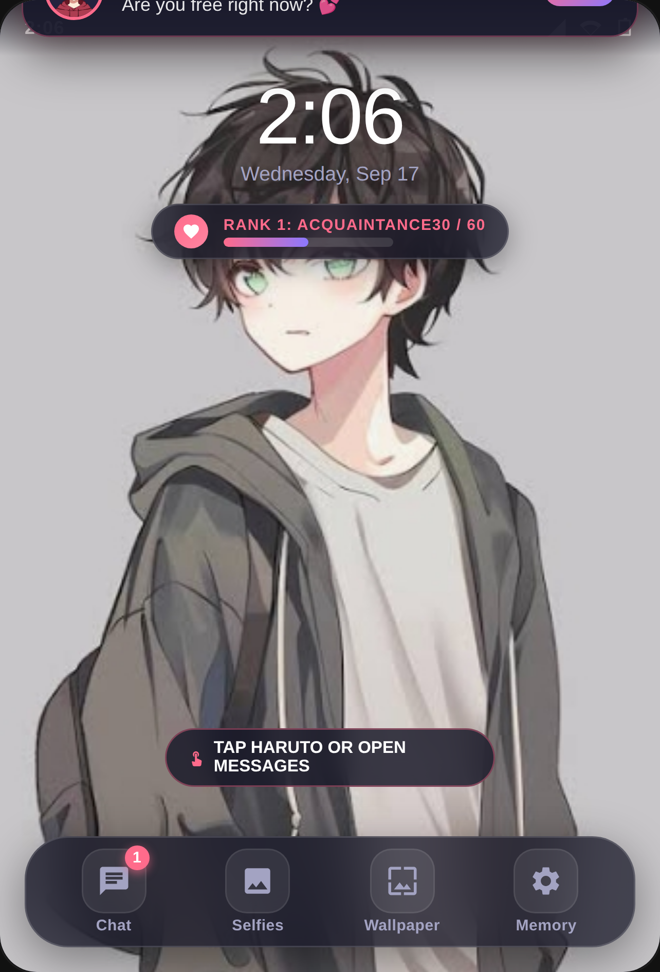 Haruto - Anime Boy Phone & Chat cover
