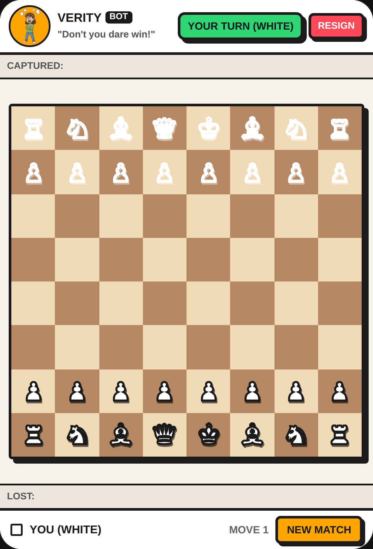 Verity Chess Scare cover