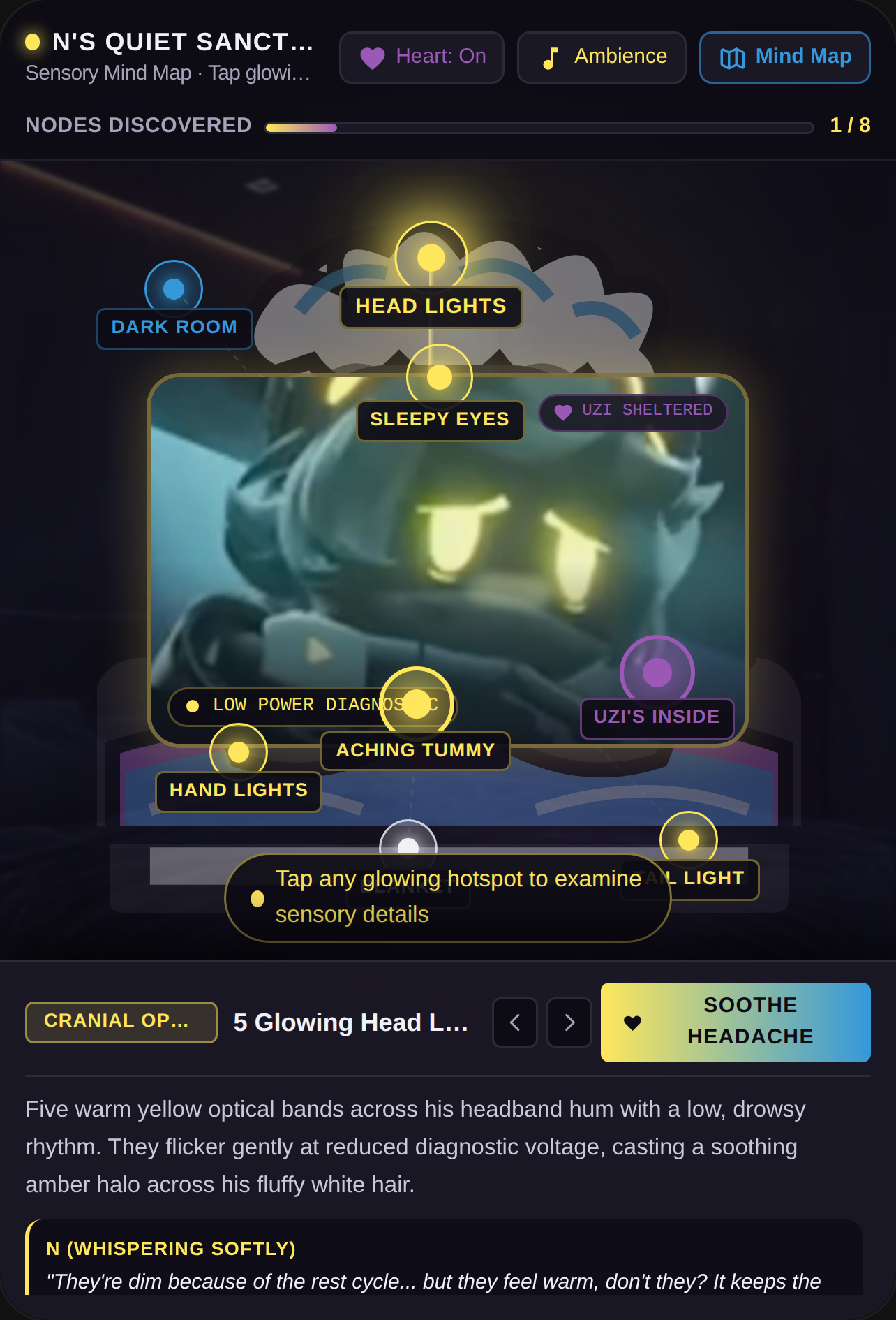 N: Quiet Sanctuary - Sensory Mind Map cover