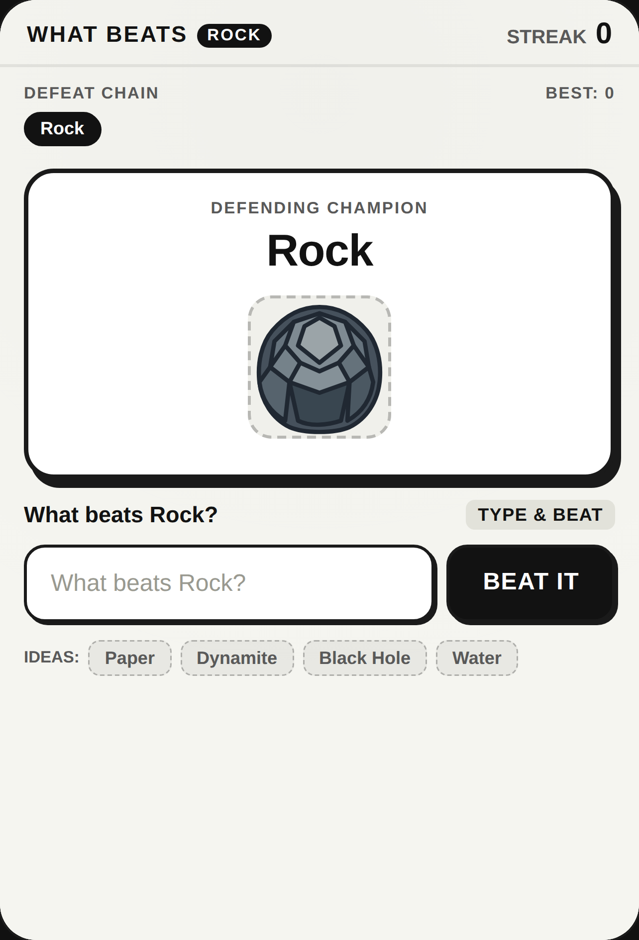What Beats Rock cover