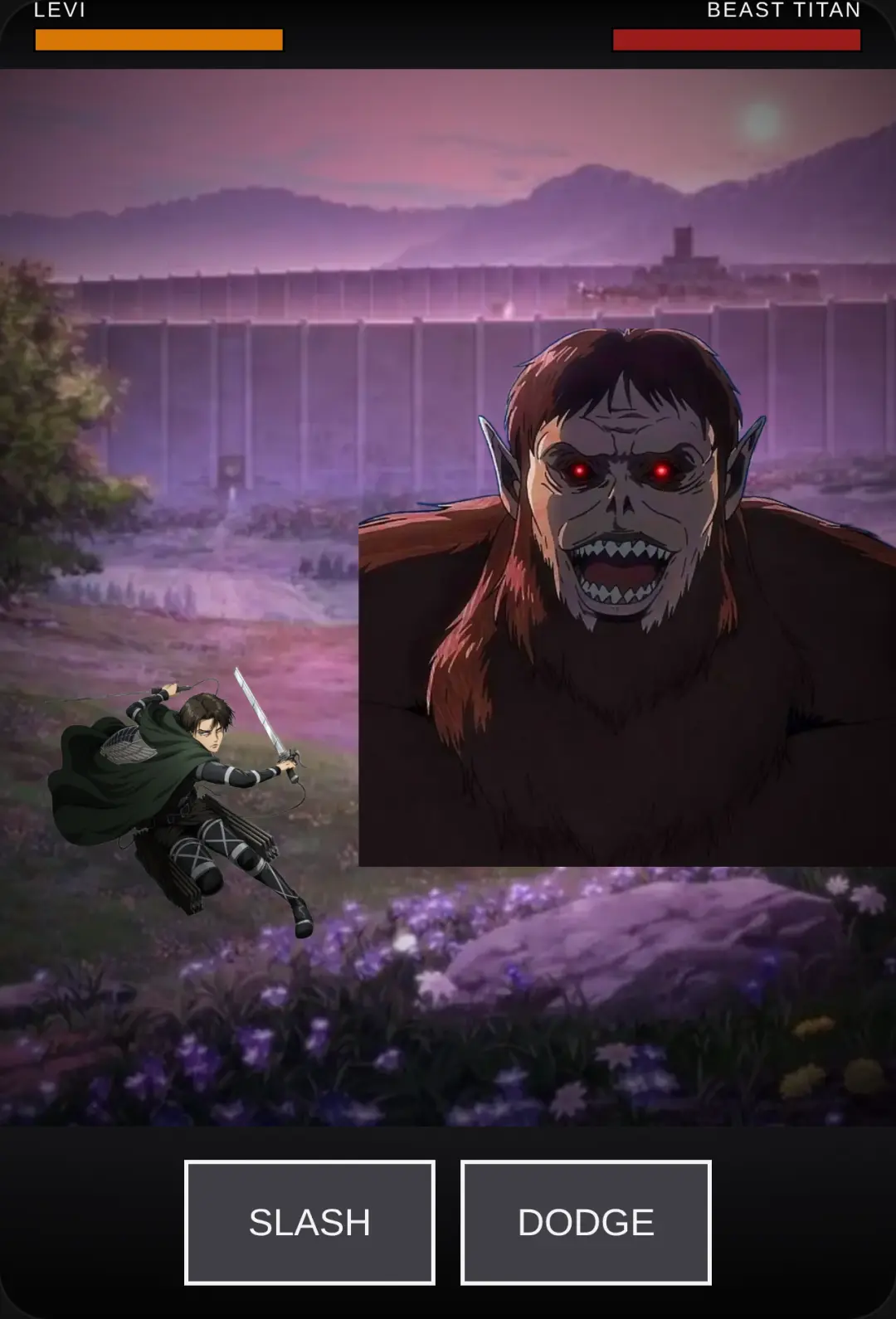 Levi vs Beast Titan cover