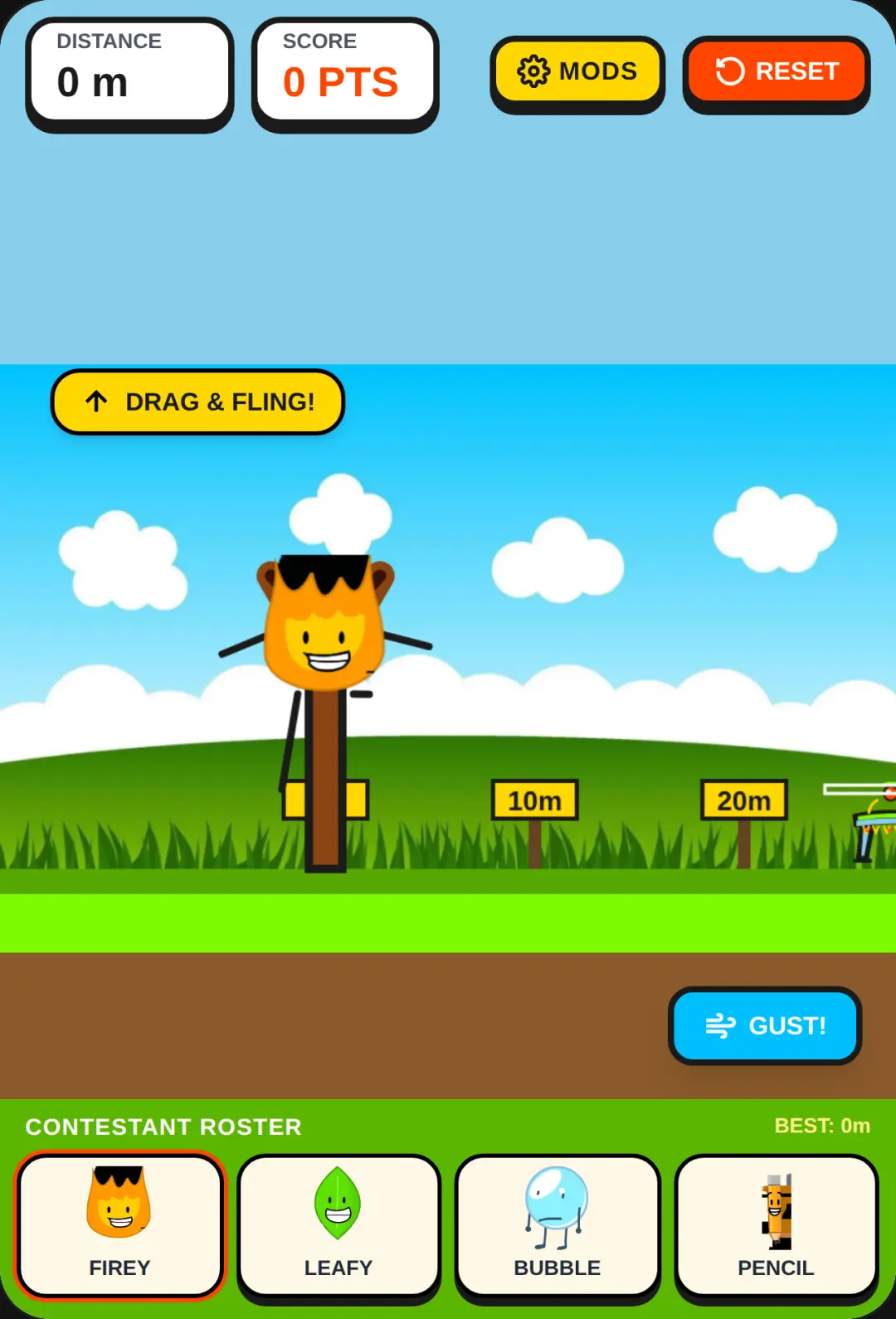 BFDI slingshot cover