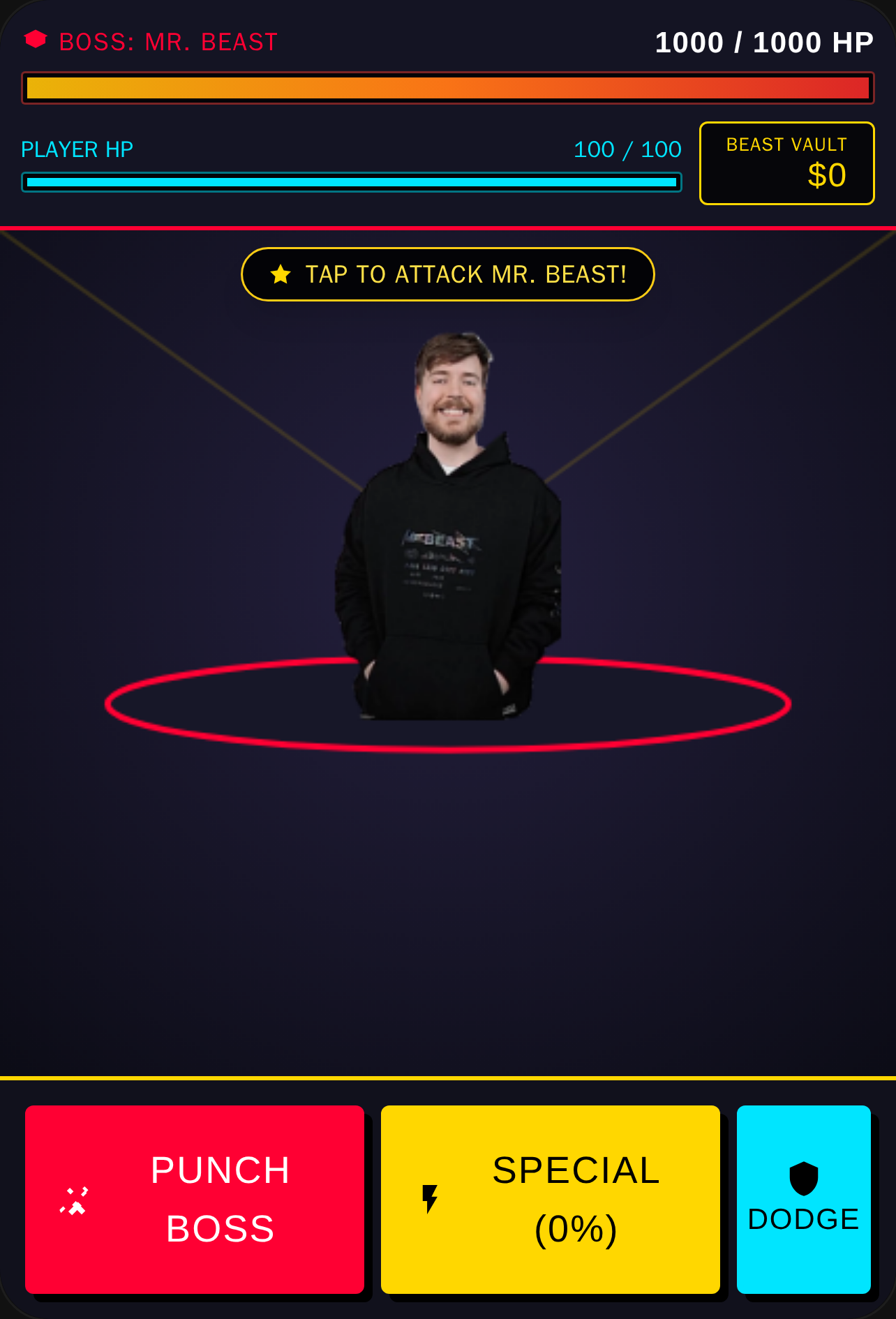 Defeat Mr. Beast - Buy 700 Nukes cover