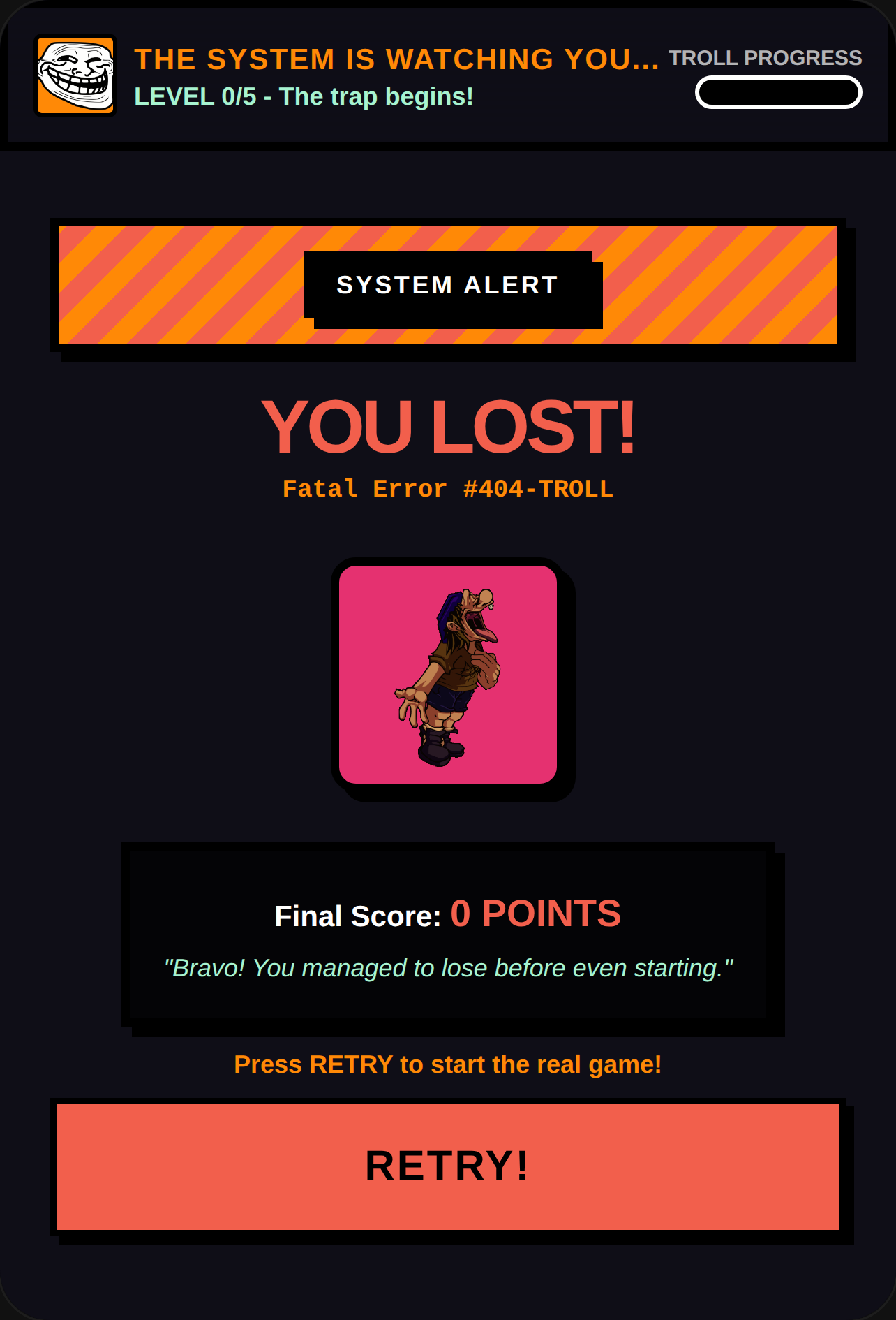 Super Funny Troll Game cover