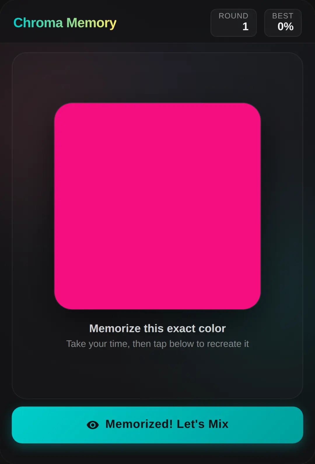 Color matching memory cover