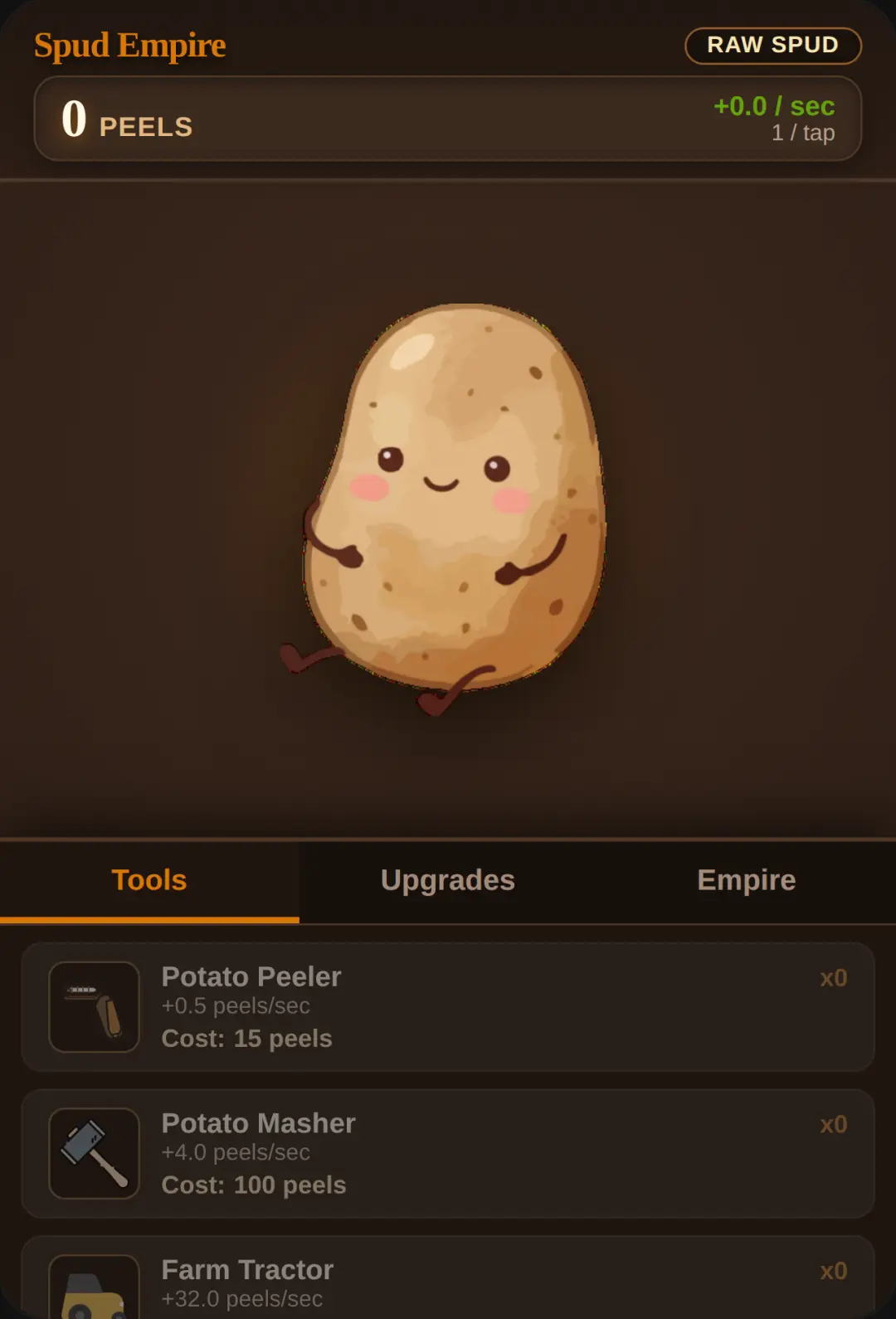 Potato Clicker — Spud Empire cover