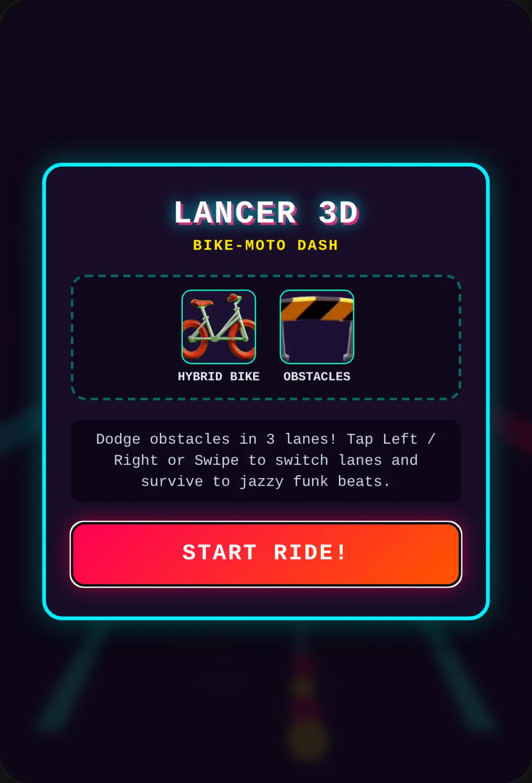 Lancer 3D Bike-Moto Dash cover