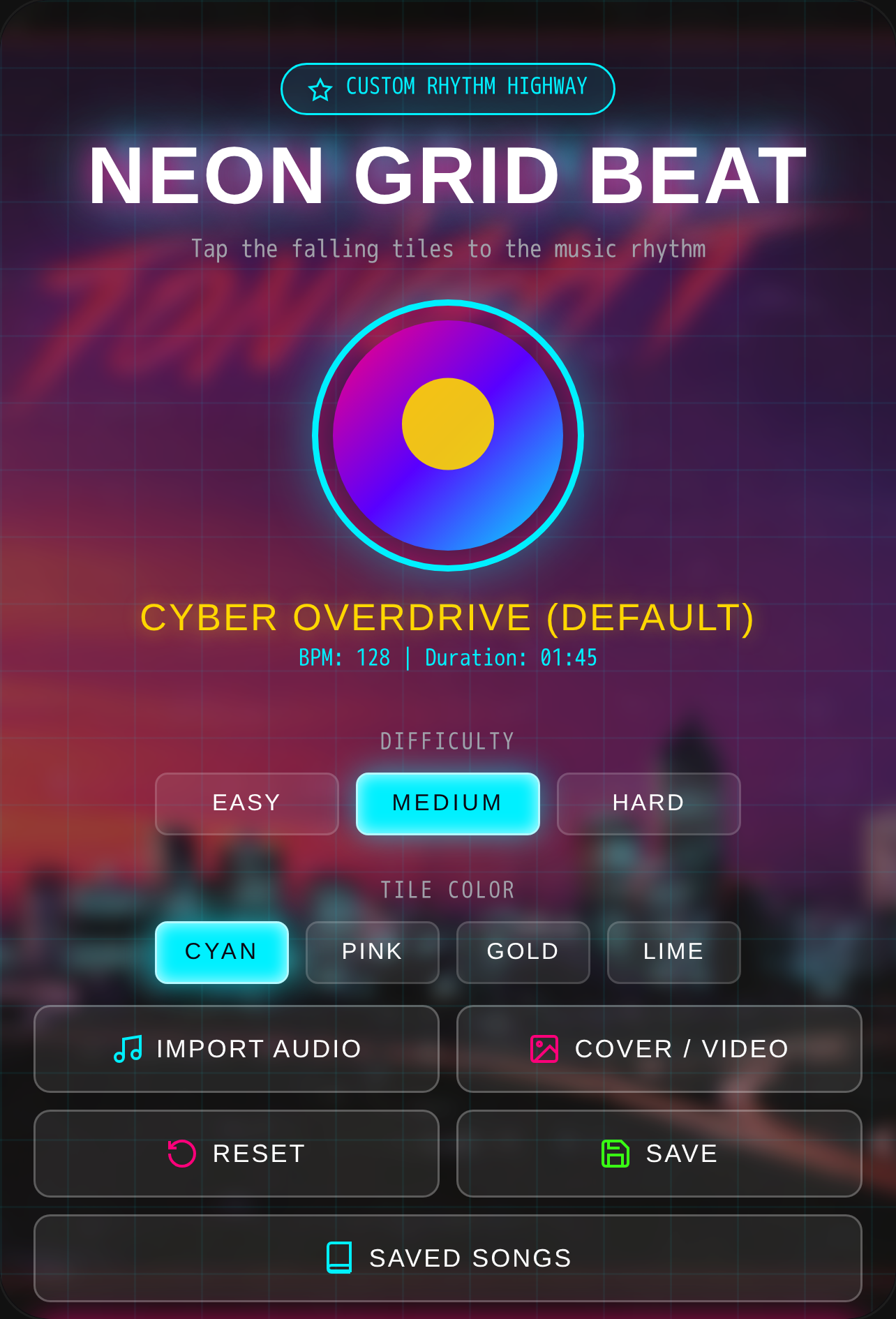 Neon Grid Beat cover