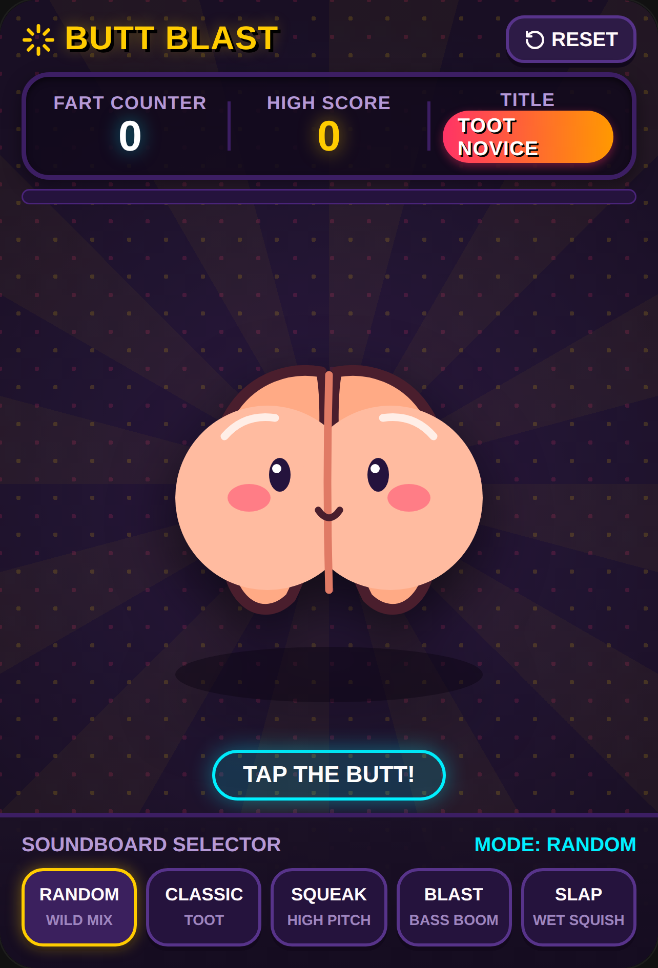 Butt Blast and Fart Soundboard cover