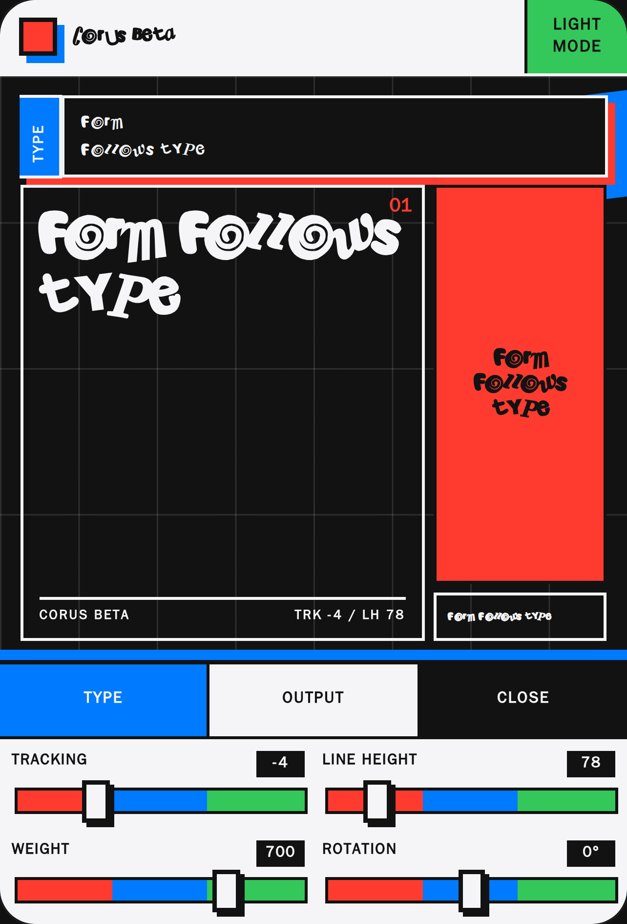 Corus Beta — Type Lab cover