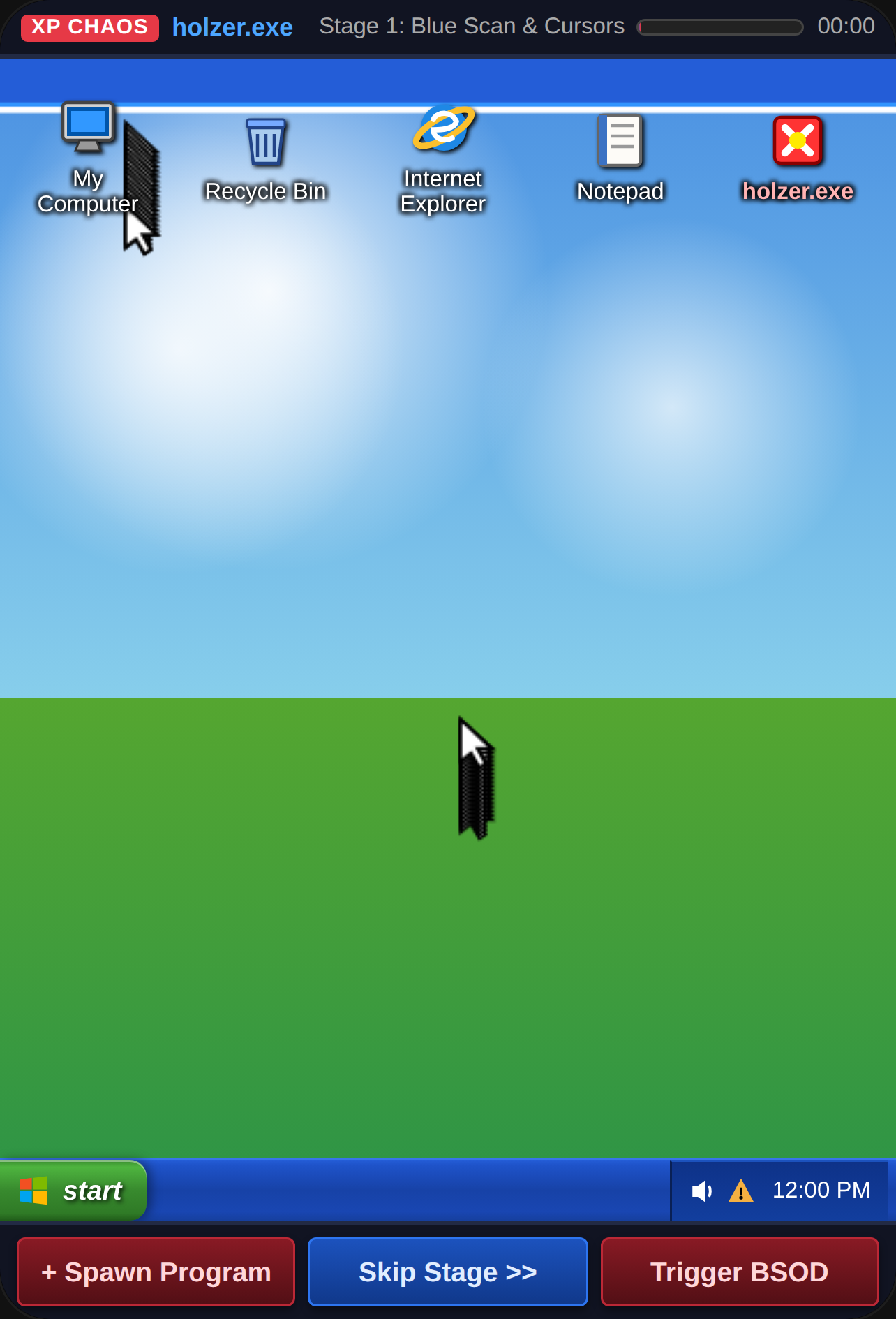 holzer.exe - Windows XP Chaos Simulator cover