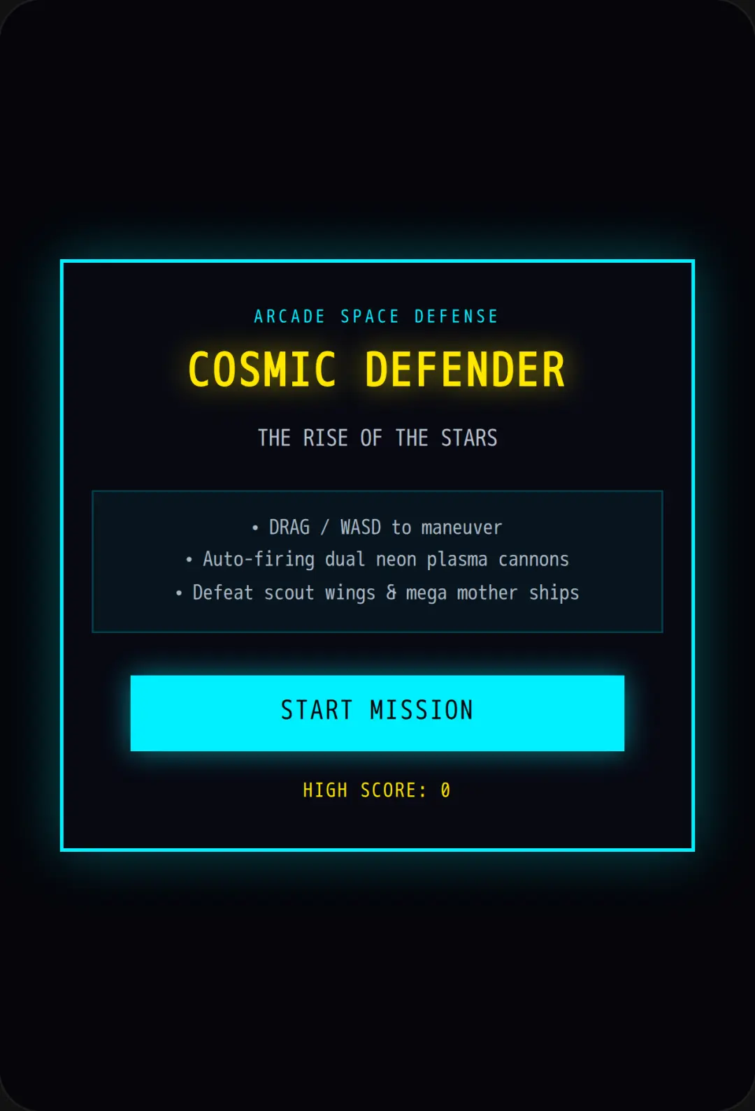 Cosmic Defender: the rise of the stars mod cover