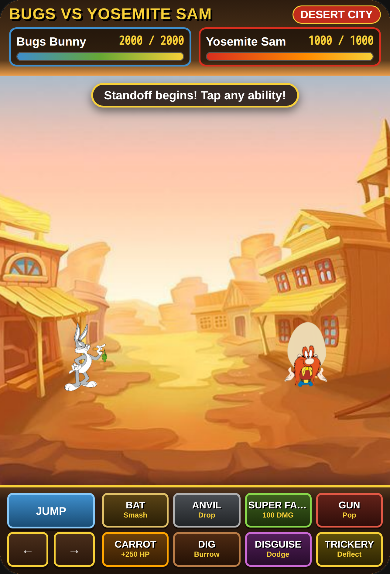 Bugs vs Yosemite Sam - Desert Showdown cover