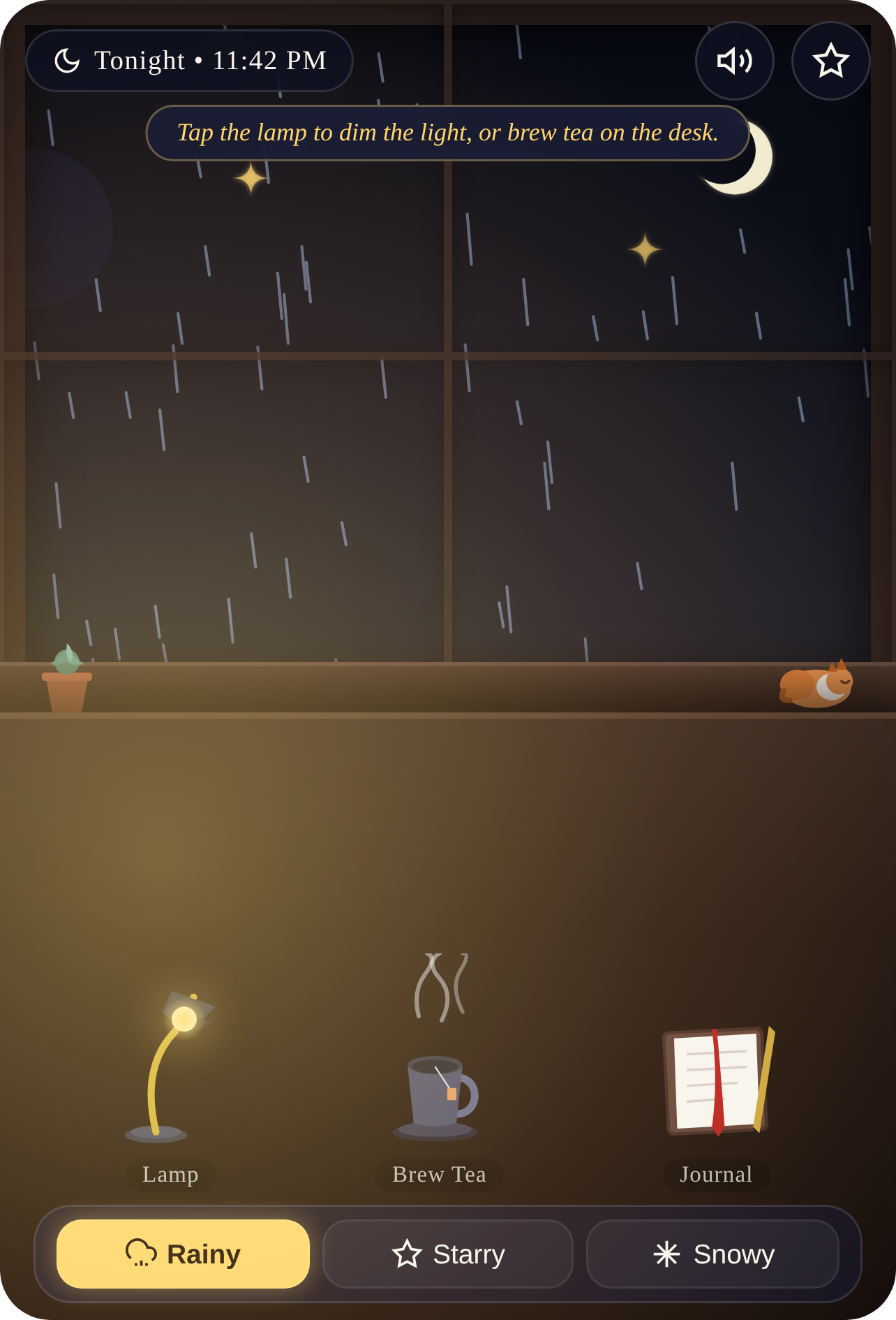 Tonight — Cozy Night Window cover