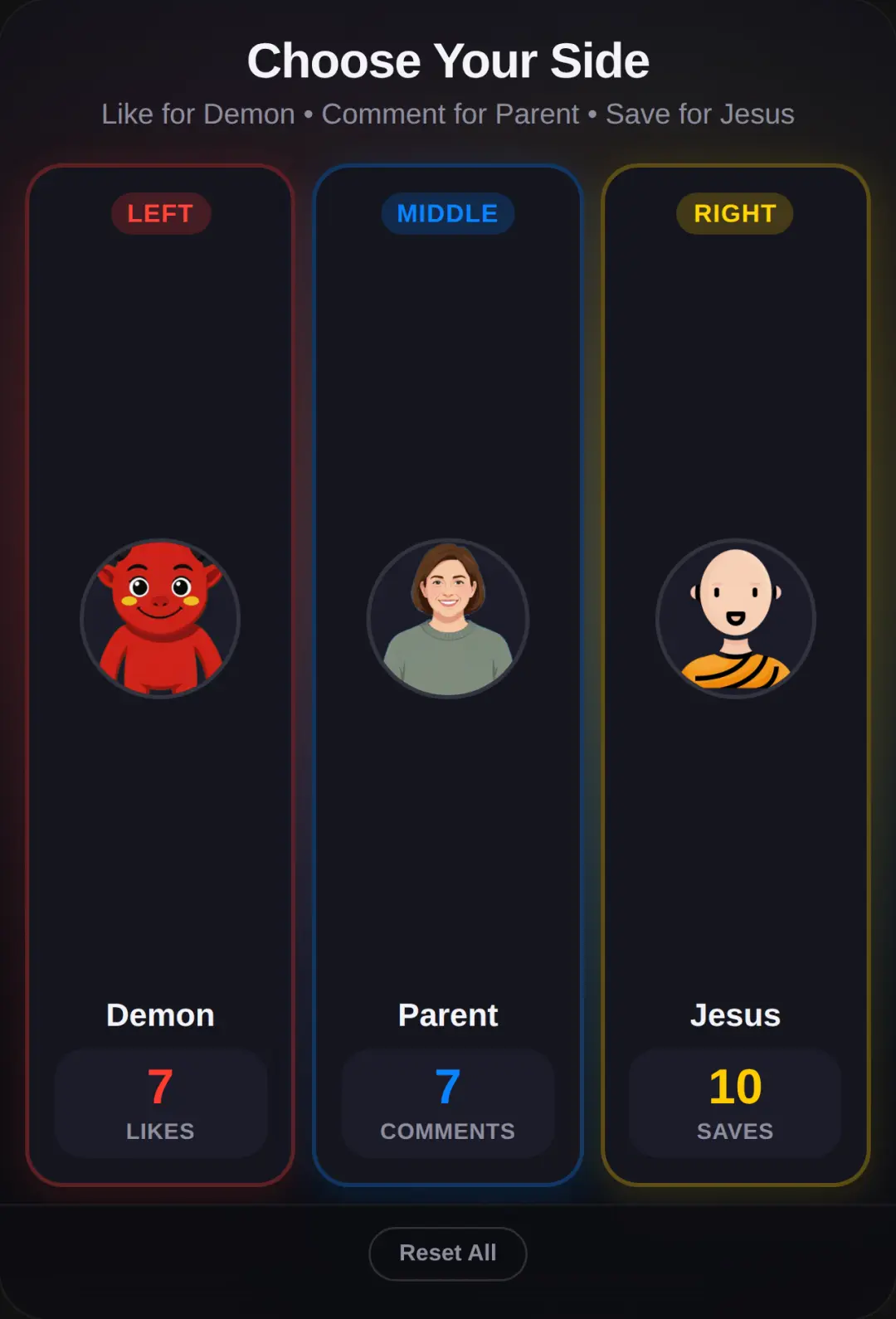 Demon vs Parent vs Jesus cover