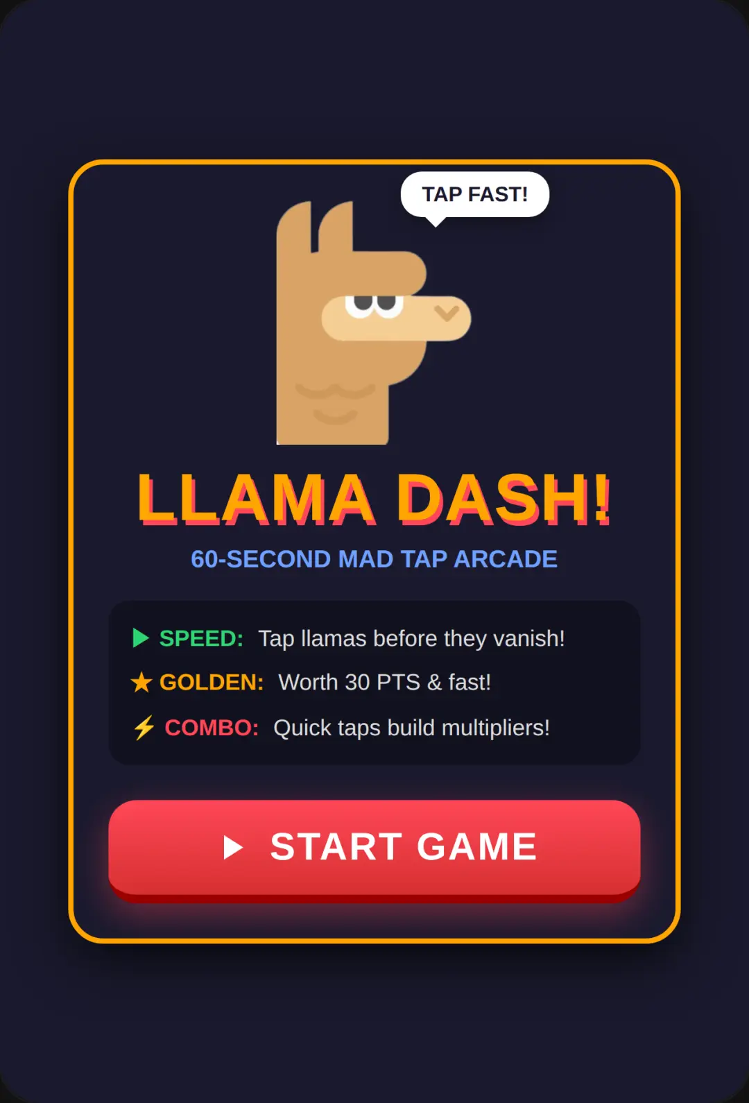 LLAMA DASH - 60S ARCADE MADNESS cover