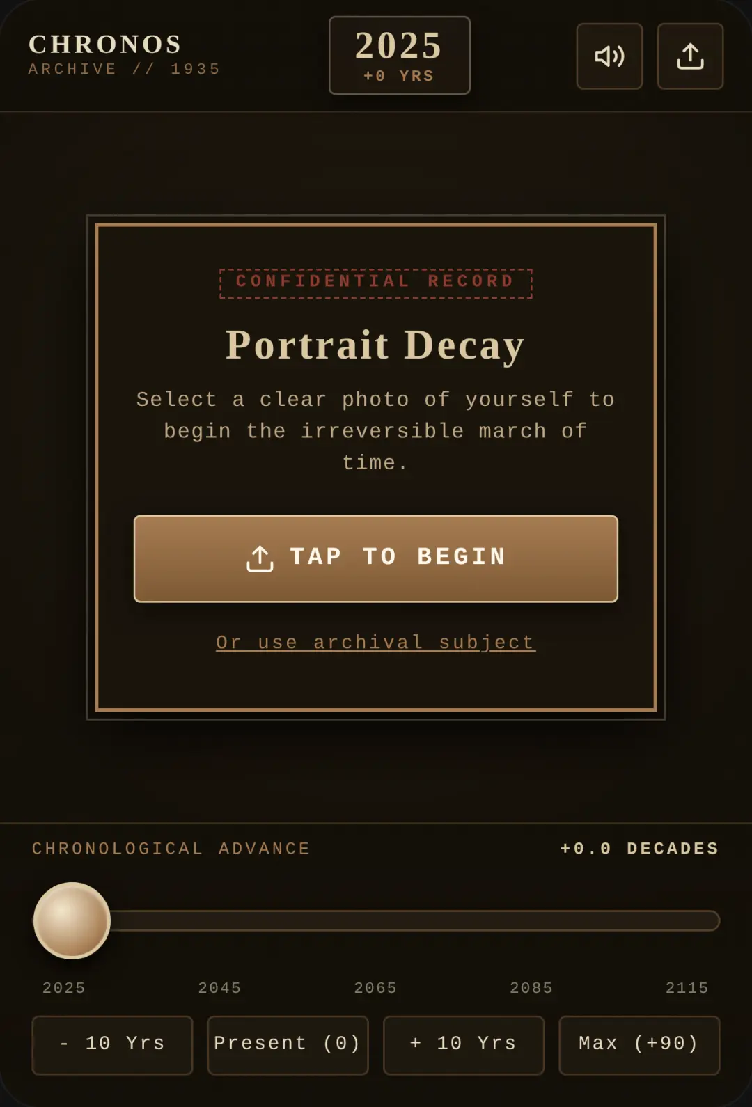 Chronos Archive · Portrait Decay cover