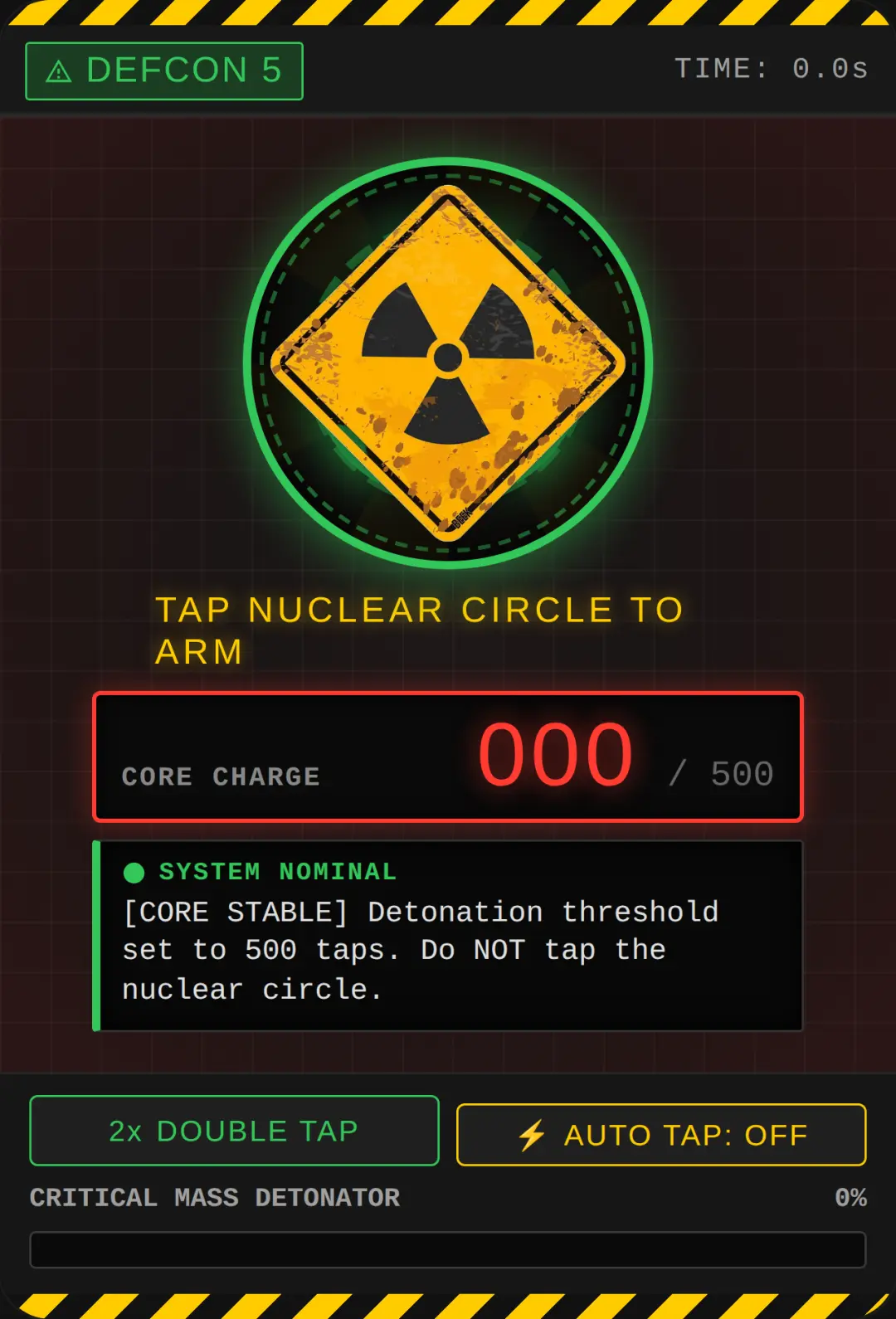 Nuclear Panic: Click 500 cover