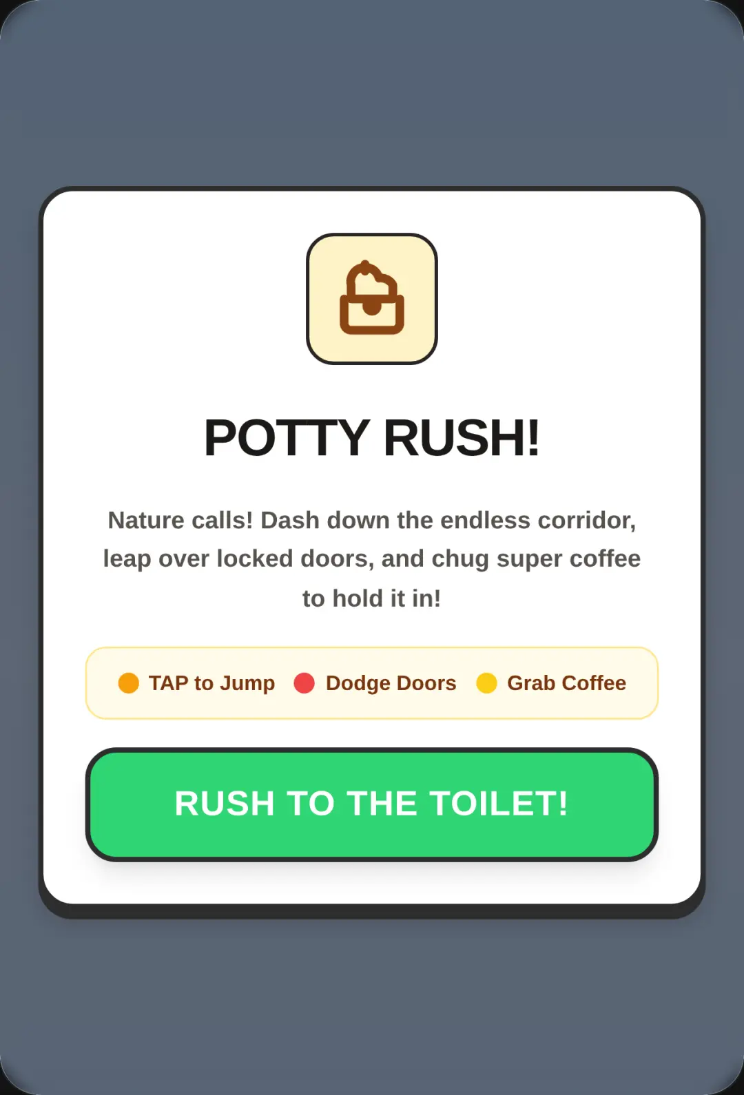 Potty Rush: The Endless Dash cover