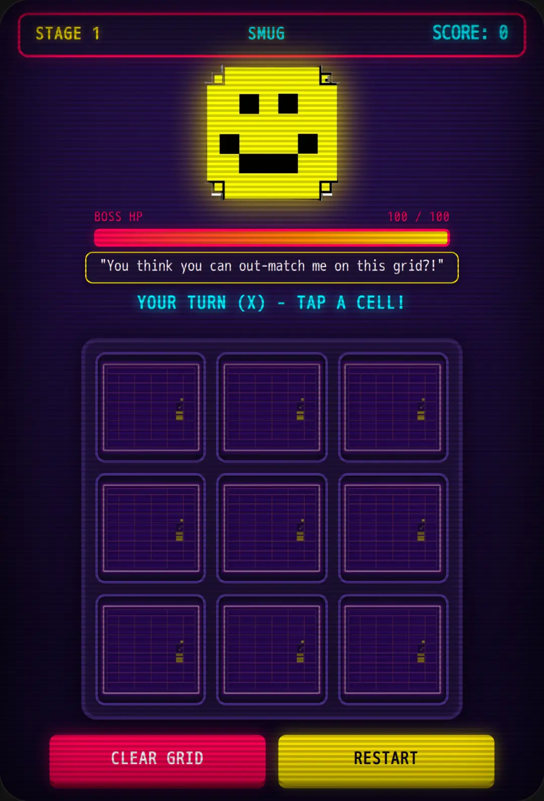 Smiley Boss: Tic-Tac-Toe cover