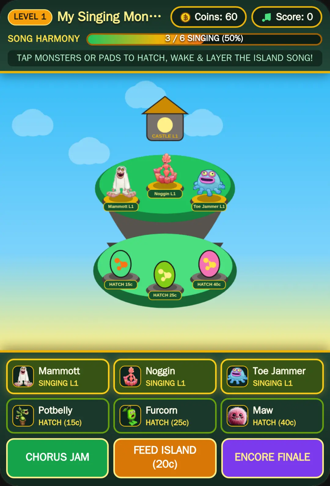 My Singing Monsters: Island Chorus cover