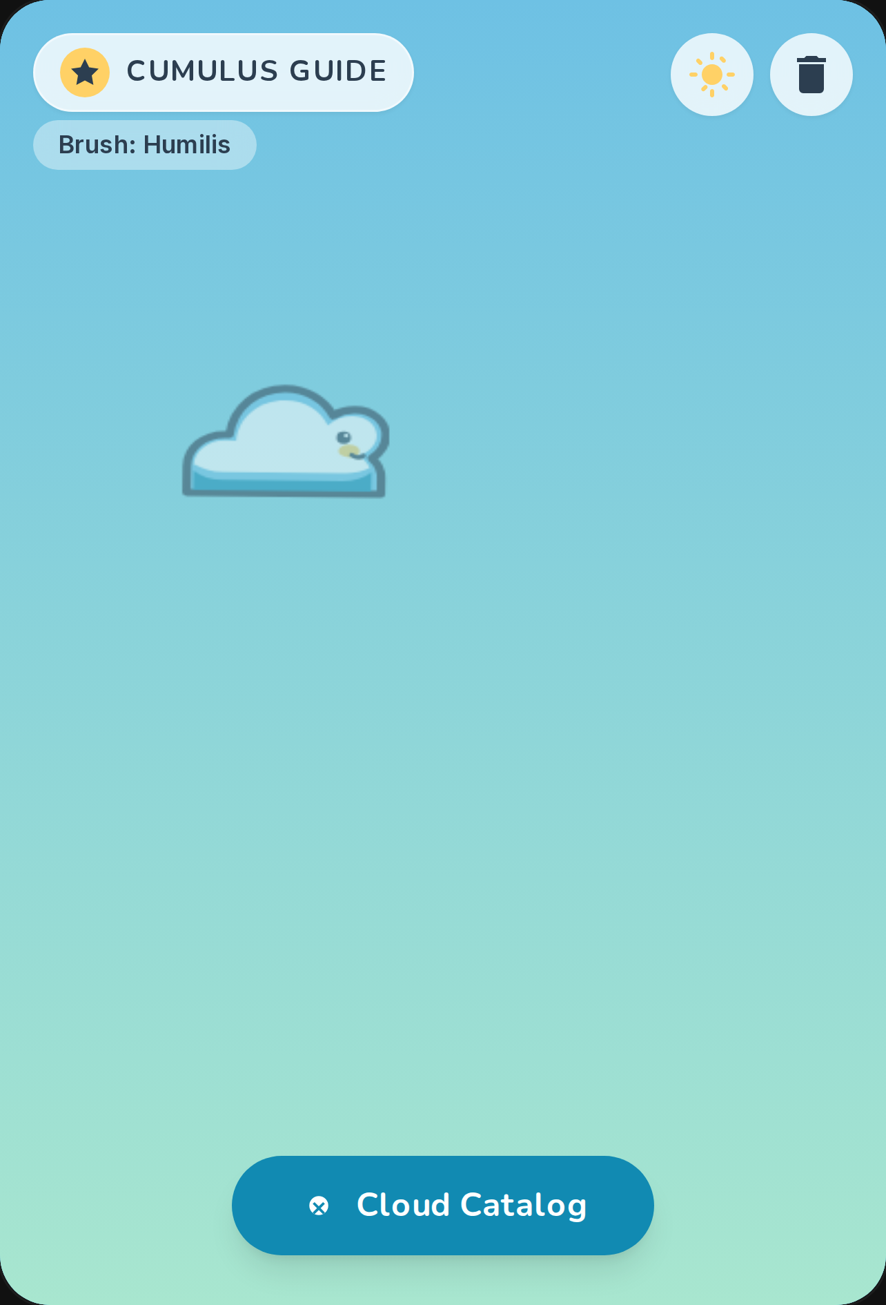 Cumulus Cloud Idetification field guide game V.1 cover