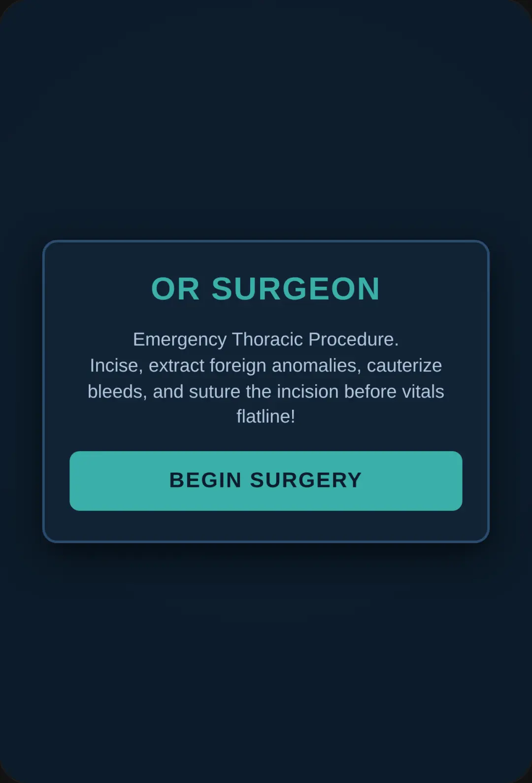 be a surgeon cover