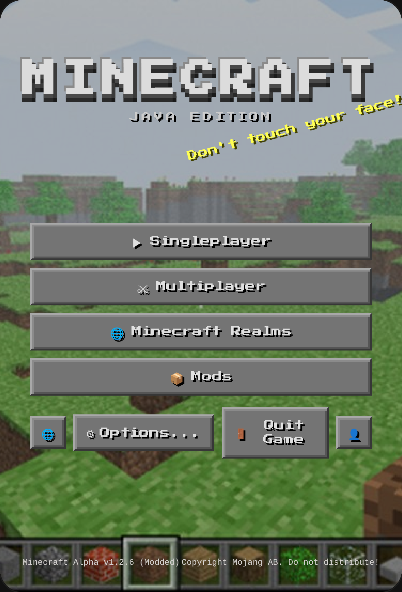 Minecraft Java Edition Alpha ahh something cover