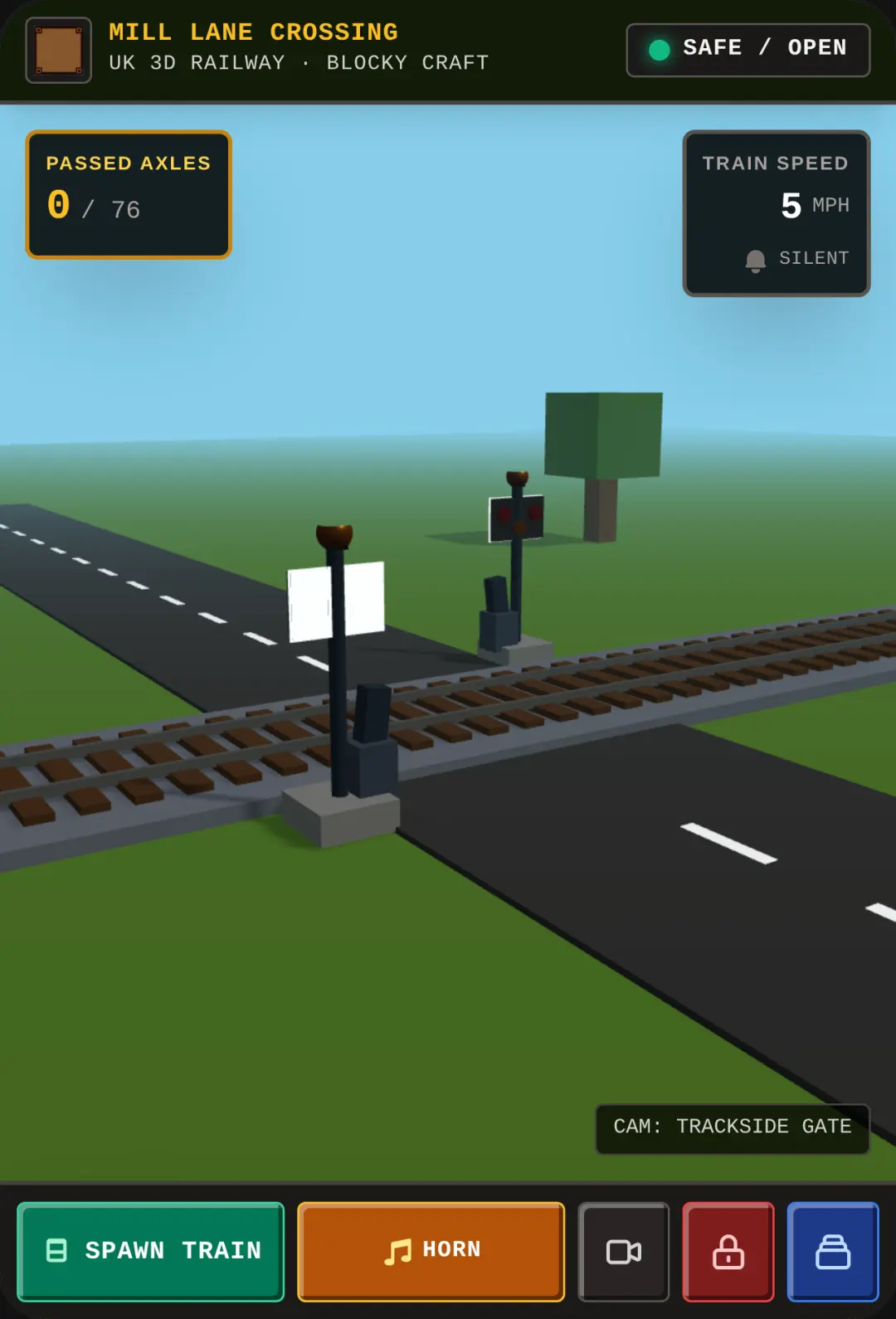 Railfan UK 3D - Minecraft Railway Crossing cover