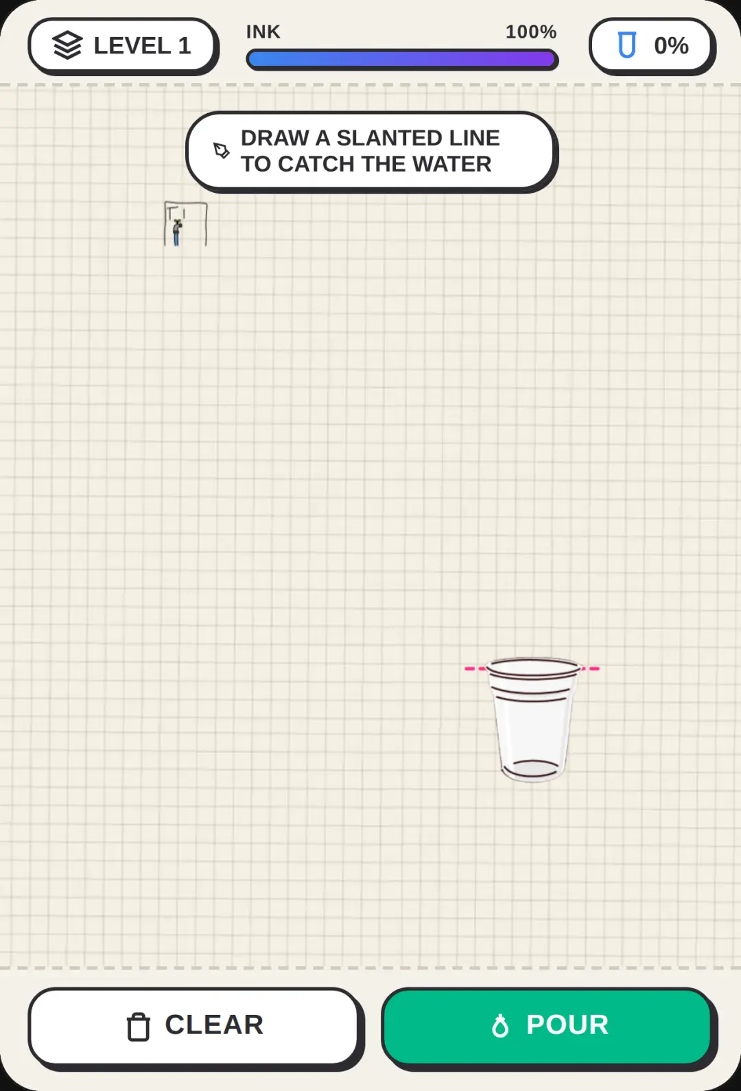 Fill the Glass - Water Line Puzzle cover