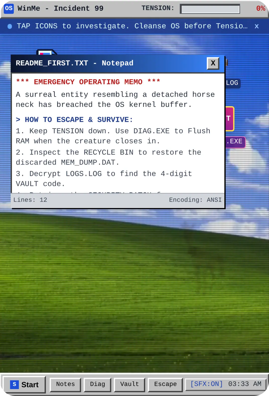 Retro OS: Entity Incident cover