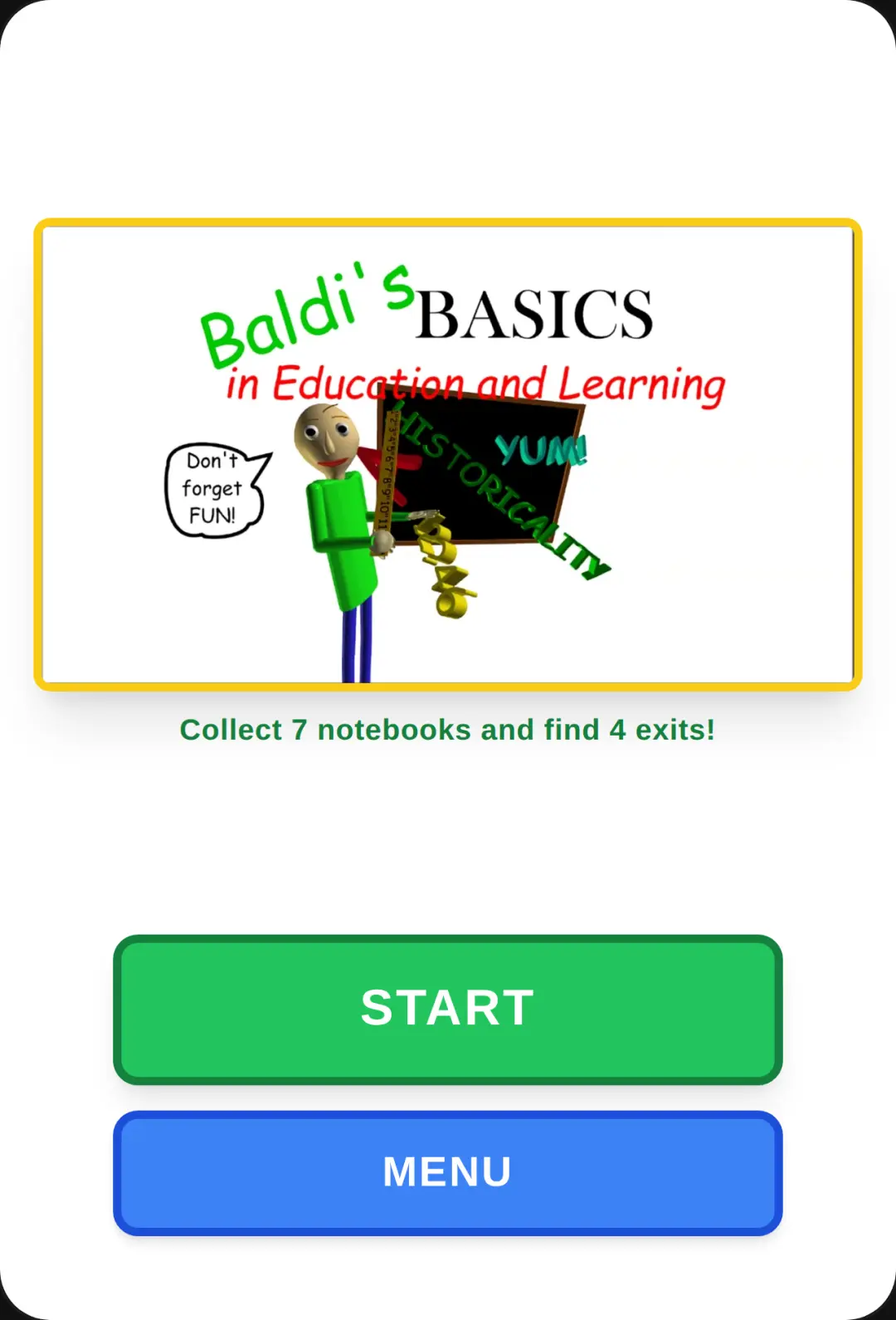 Baldi's Basics cover