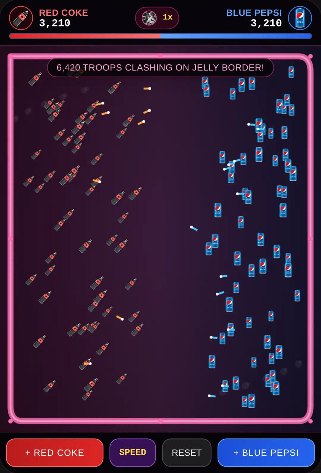 Cola World War: 6,420 Troops cover