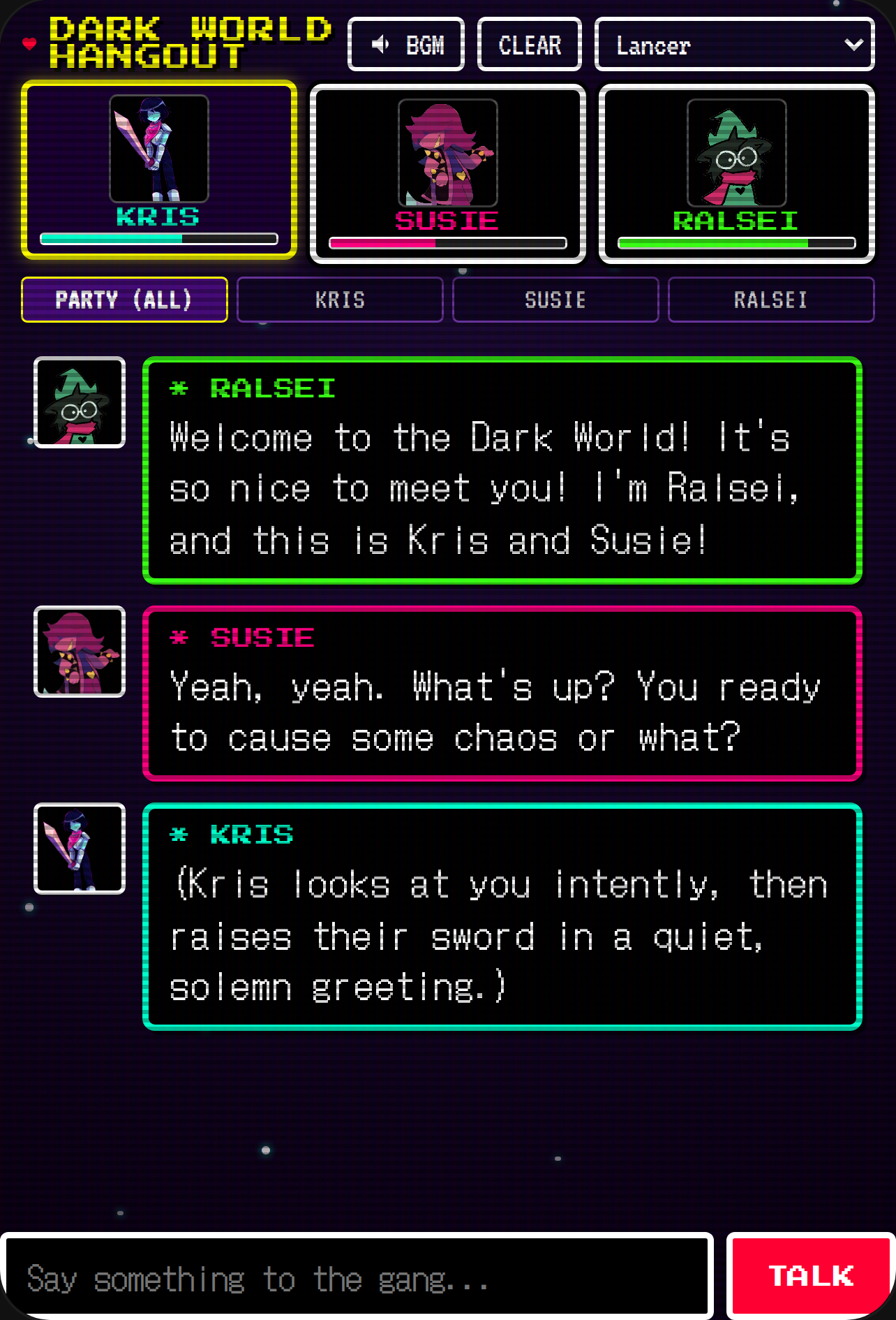Deltarune Gang Chat cover