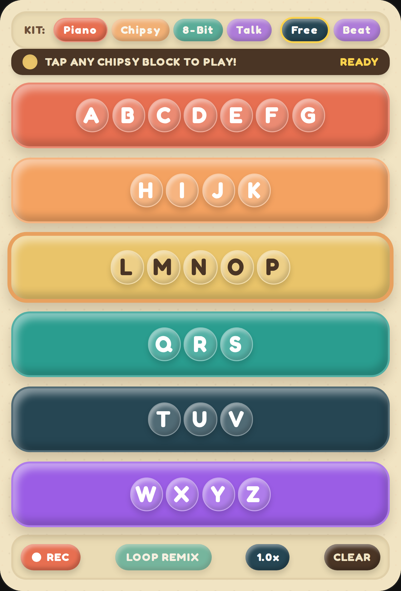 Chipsy Claymatic Alphabet for school cover
