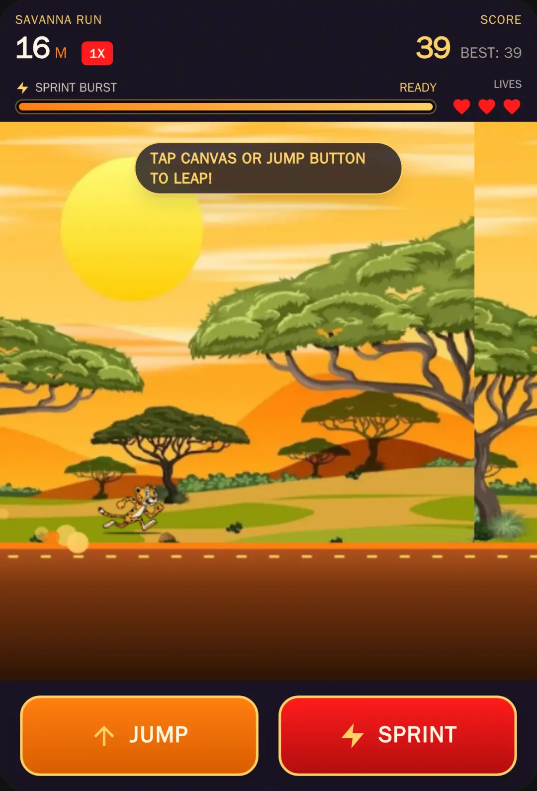 Cheetah Savanna Sprint cover
