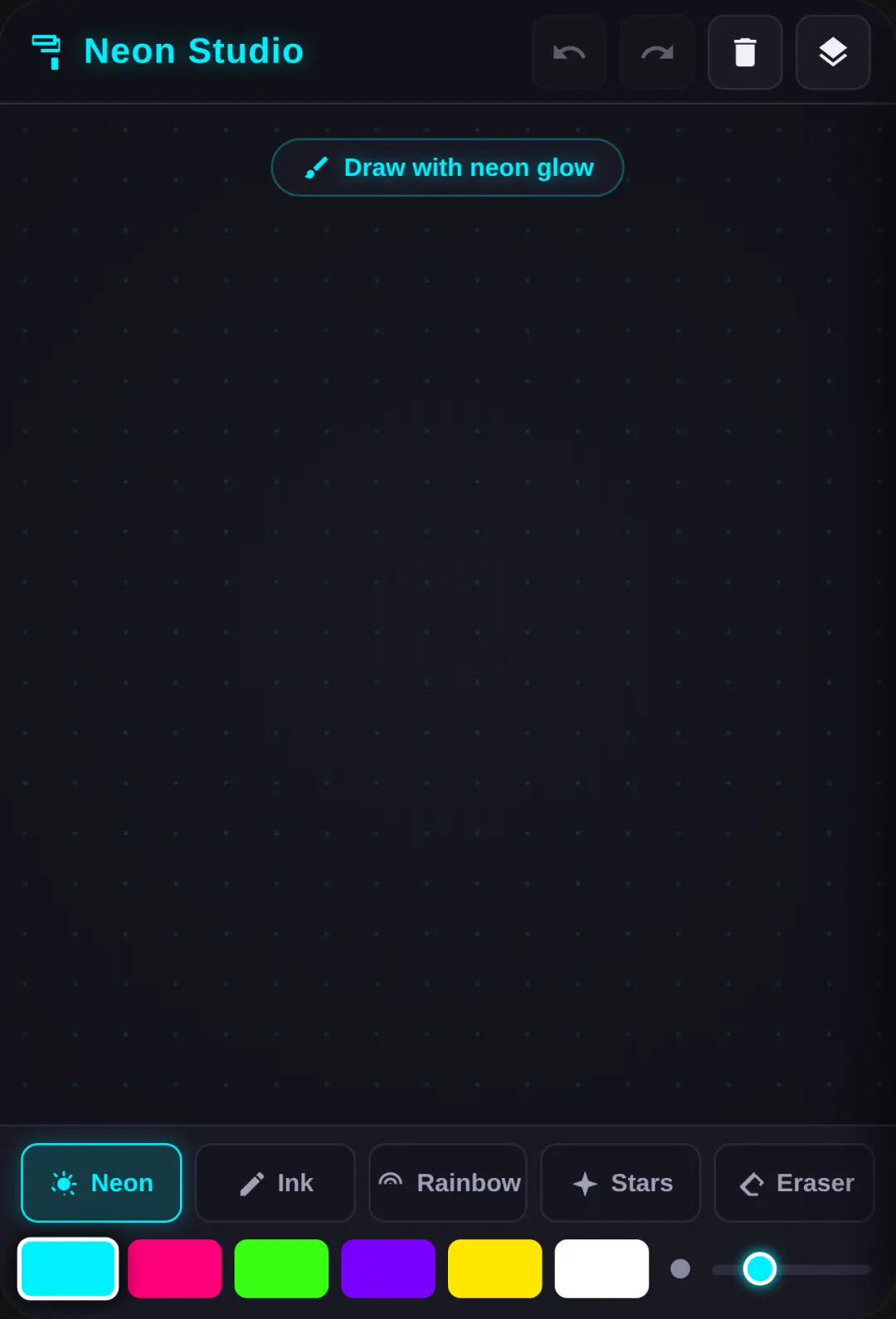 Infinity Neon Canvas cover