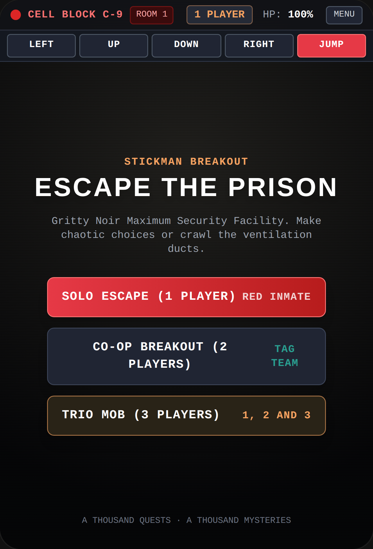 Escape the prison impossible game cover