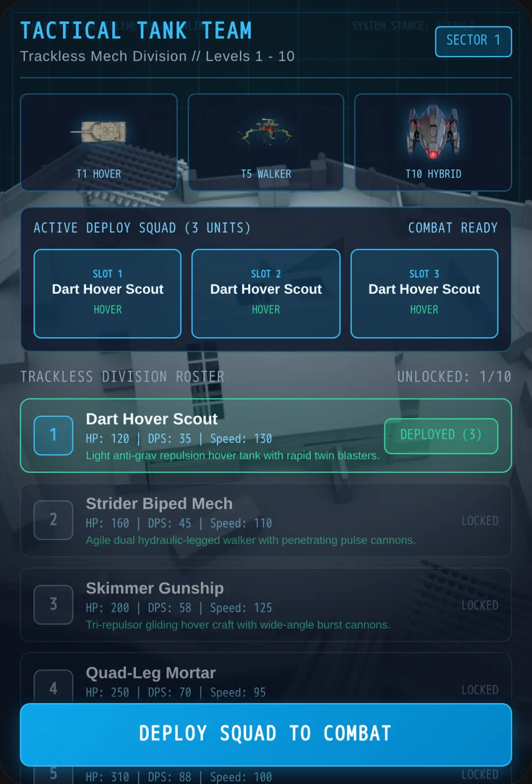Trackless Tank Team: Tactical Mech Command cover