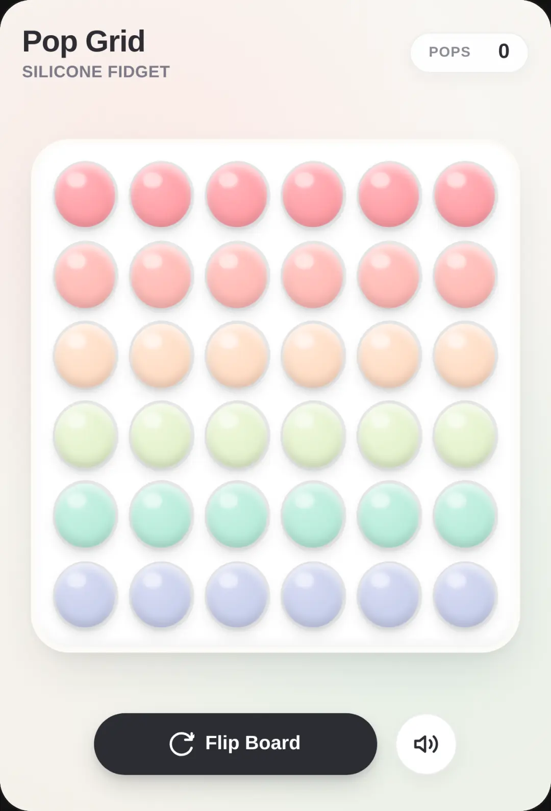 Silicone Pop Bubble Fidget cover