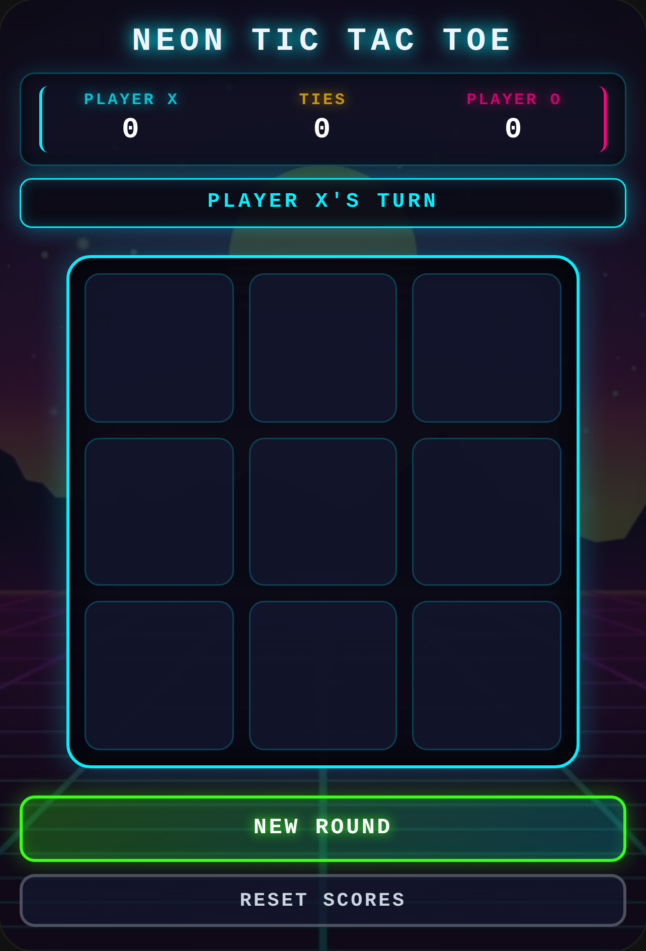 Neon Tic Tac Toe cover