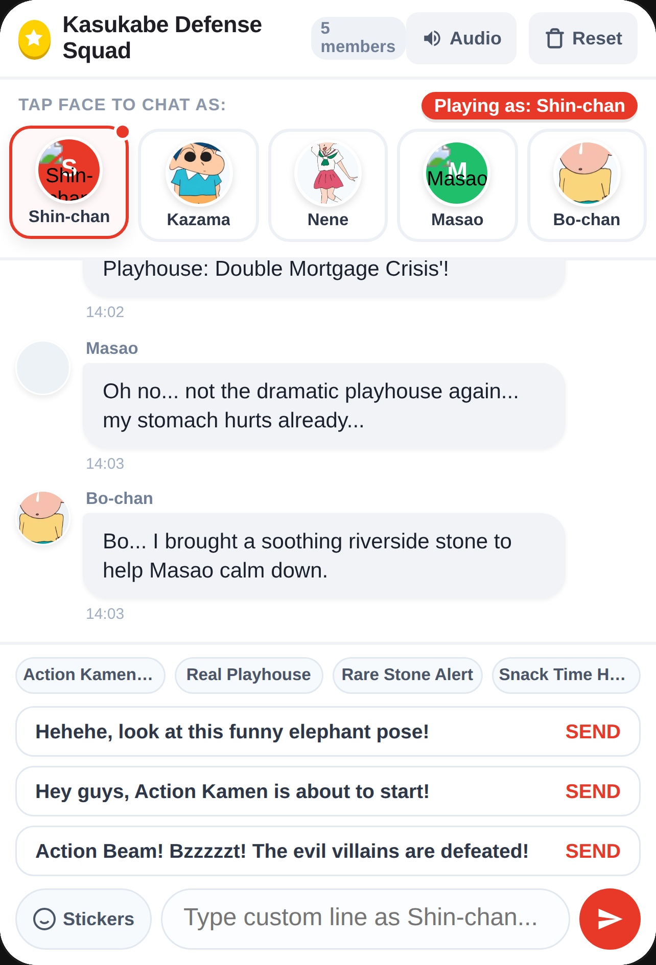Kasukabe boys Group Chat cover