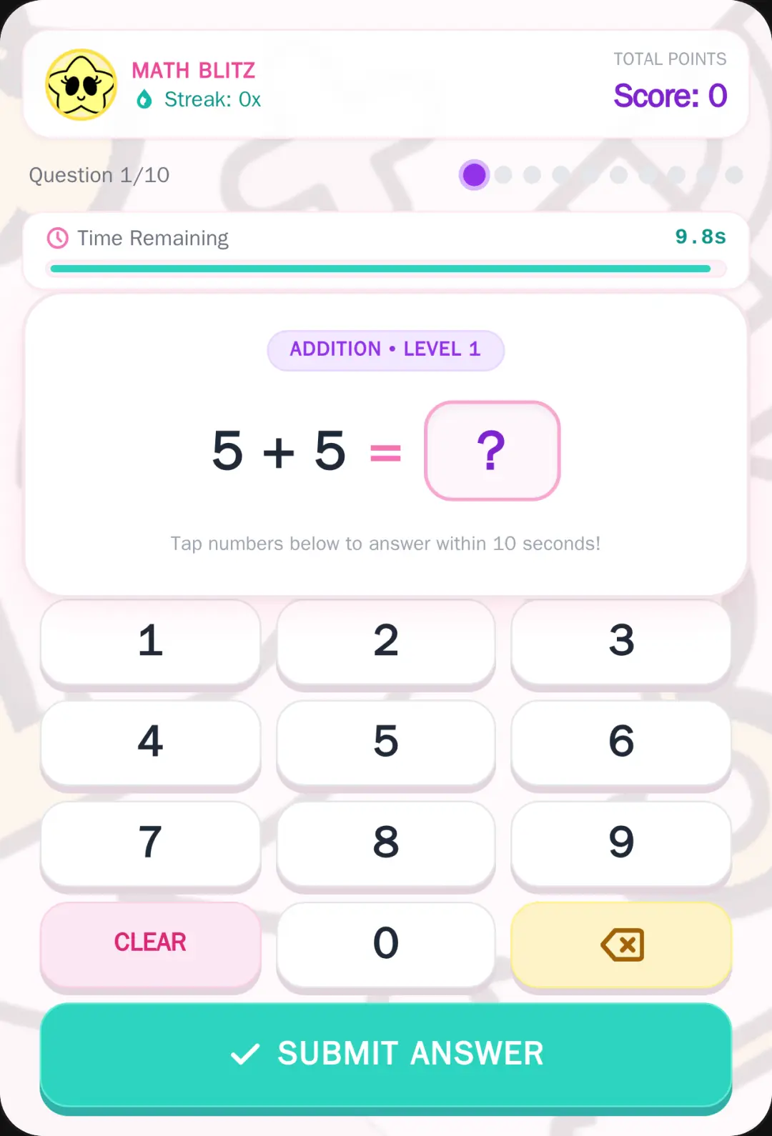 Math Blitz - Kawaii Math Challenge cover