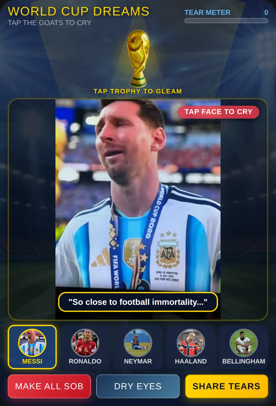 GOATs Cry for World Cup cover