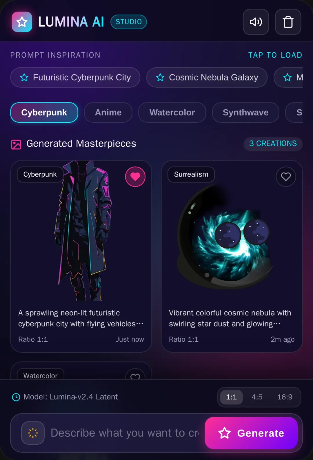LUMINA AI Creative Studio cover