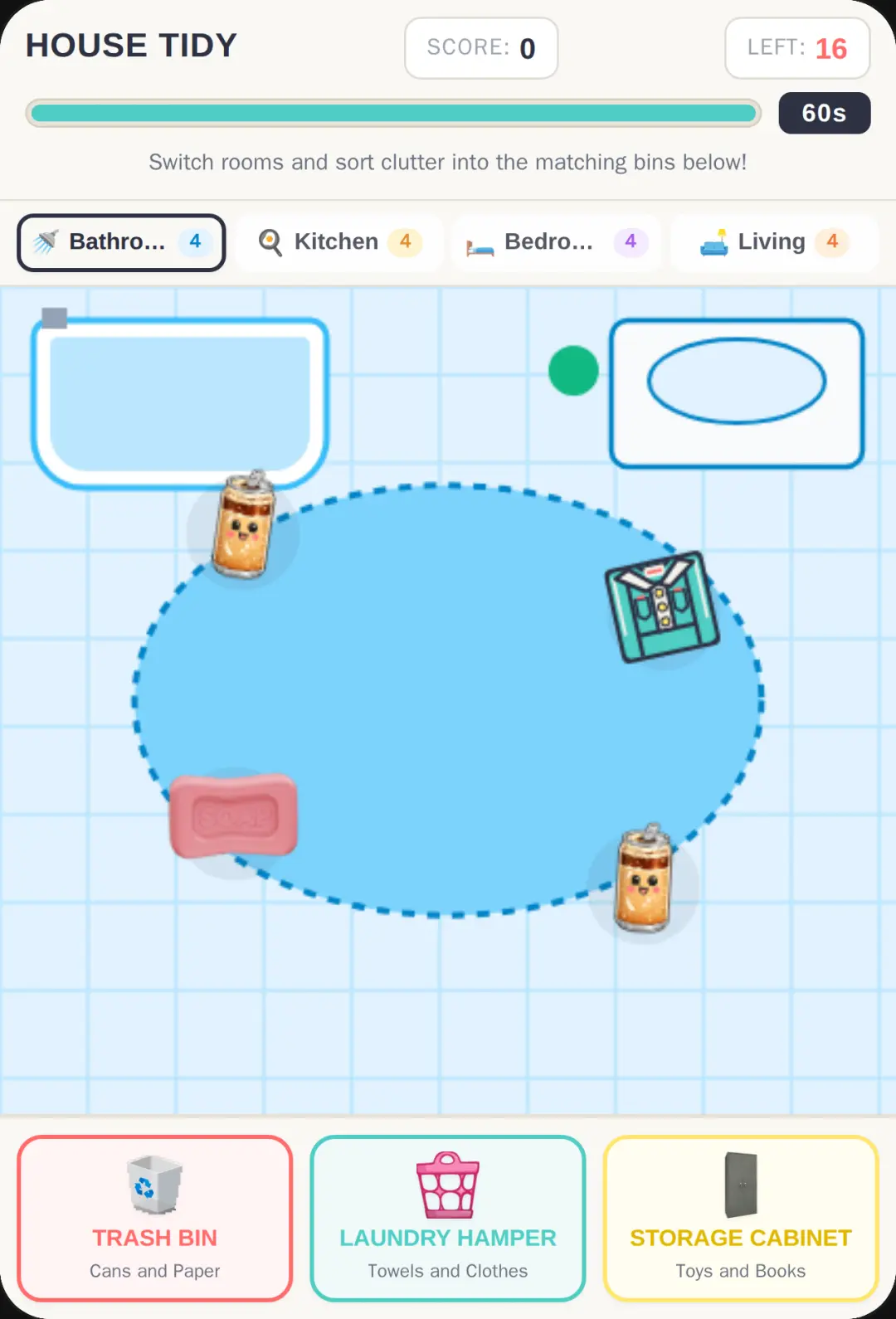 House Tidy: Bathroom, Kitchen, Bedroom, Living Room cover