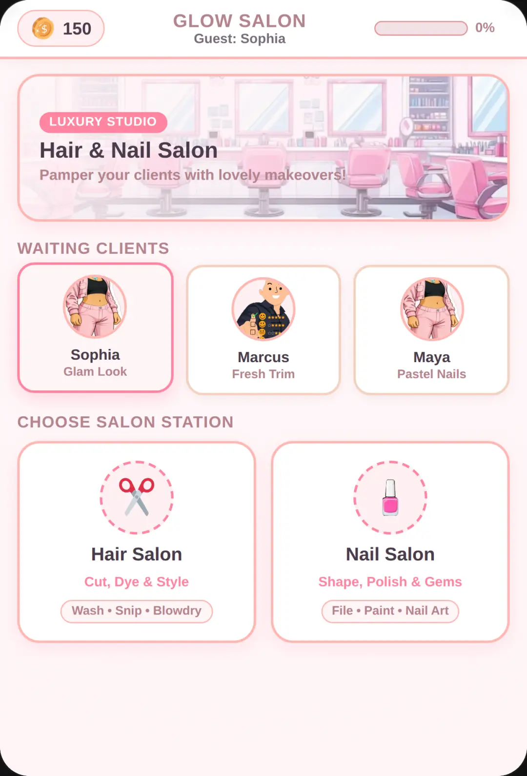 Pastel Glow Salon you may like to try our new nail salon&hair salon cover