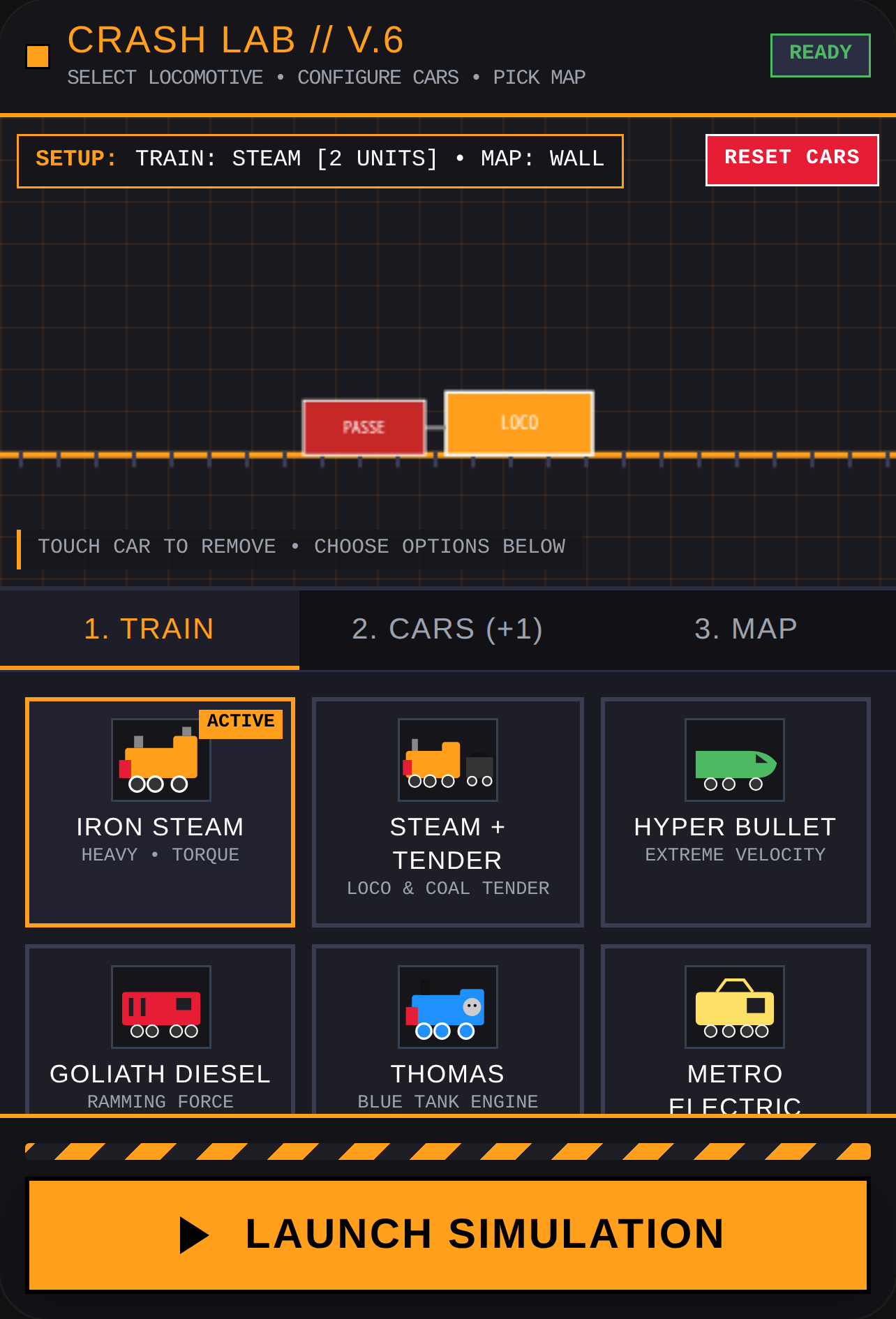 TRAIN CRASH SANDBOX // HAZARD SIMULATION cover