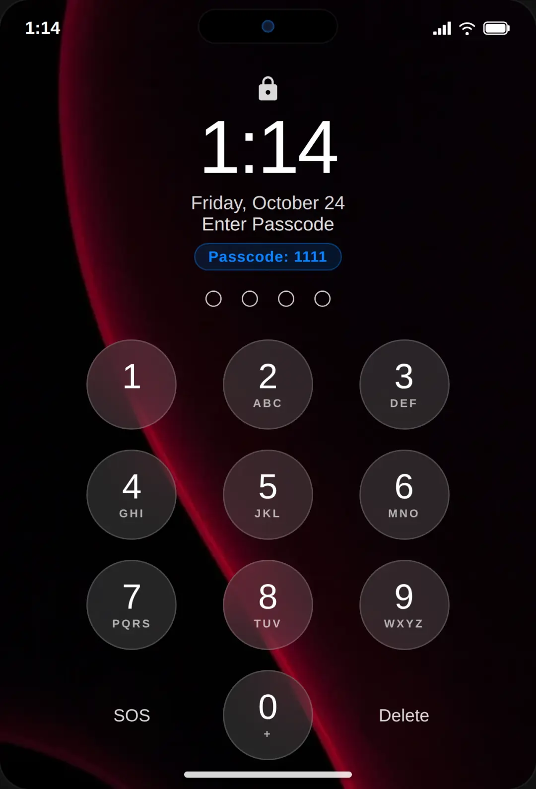 Smartphone OS - Passcode 1111 cover